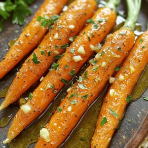 To make honey garlic roasted carrots, gather these simple ingredients: - 1 lb baby carrots (or regular carrots, peeled and sliced into sticks) - 3 tablespoons honey - 2 tablespoons extra virgin olive oil - 3 cloves garlic, finely minced - 1 teaspoon fresh thyme leaves (or ½ teaspoon dried thyme) - Freshly ground salt and pepper, to taste - 1 tablespoon freshly squeezed lemon juice - Fresh parsley leaves for garnishing (optional) You can easily make this dish your own by adding: - Other herbs like rosemary or dill for a different flavor - A sprinkle of red pepper flakes for heat - Carrots mixed with other roasted veggies like potatoes or beets This dish is not just tasty; it’s also good for you. Here’s a quick look at the nutrition per serving: - Calories: About 130 - Protein: 1g - Carbohydrates: 27g - Fiber: 4g - Sugars: 10g - Fats: 4g These numbers can change based on your personal choices, especially if you add extra ingredients. Enjoy this healthy side dish that’s full of flavor! If you want the full recipe, check it out [here](#). First, preheat your oven to 400°F (200°C). This step is key for even roasting. Gather your ingredients. You should have baby carrots, honey, olive oil, garlic, thyme, and lemon juice ready. In a large bowl, combine the honey, olive oil, minced garlic, and thyme. Add a good pinch of salt and pepper. Next, squeeze in the lemon juice. Whisk the mixture well until it is smooth. This glaze will give your carrots a sweet and savory flavor. Now, it's time to coat the carrots. Add them to your bowl with the glaze. Toss them gently until they are well coated. Line a baking sheet with parchment paper for easy cleanup. Spread the carrots out in a single layer, avoiding crowding. Place the baking sheet in the preheated oven. Roast the carrots for 25-30 minutes. Halfway through, toss the carrots again for even cooking. They should become tender and caramelized. Once done, let them cool for a few minutes. If you like, drizzle some extra glaze over the top for added flavor. Finally, garnish with fresh parsley before serving. This adds a pop of color and freshness. If you want the full recipe, check it out [Full Recipe]. To ensure your carrots roast perfectly, choose fresh carrots. Baby carrots work well, but regular ones are great too. If using regular carrots, slice them into sticks for even cooking. Spread the carrots out in a single layer on the baking sheet. This step keeps them from steaming and helps them caramelize nicely. Toss them halfway through cooking for even browning. For a great glaze, mix the honey, olive oil, garlic, and thyme well. The oil helps the honey coat the carrots. If your glaze feels too thick, add a splash of water or lemon juice. This can help thin it out and ensure it coats the carrots evenly. Remember, a smooth glaze means more flavor in every bite! To make your dish pop, use a nice platter. Once the carrots are roasted, transfer them carefully. Drizzle with extra honey for shine. Sprinkle fresh parsley or thyme over the top for color. This simple touch makes your dish look gourmet. Enjoy serving them at your next meal! For the full recipe, check out the details above. {{image_4}} You can easily change this dish by adding other vegetables. Try sweet potatoes or parsnips. They roast well and add new flavors. Just cut them to a similar size as the carrots. This helps them cook evenly. If you want to switch up the sweet taste, use maple syrup or agave. Both give a nice flavor and work well with the garlic. You can use the same amount as honey. Just mix it well with the other ingredients. Adding spices can boost the taste of your honey garlic roasted carrots. You might try a pinch of cumin or chili powder for warmth. Fresh herbs like rosemary or dill can also add a bright note. Experiment with what you love! Each change can make this dish new and exciting. You can find the full recipe to guide you through these variations. To store leftover honey garlic roasted carrots, first let them cool down. Use an airtight container to keep them fresh. If you have a lot, divide them into smaller portions. Place the container in the fridge. They will stay good for about 3 to 5 days. Keeping them sealed helps avoid drying out. When you're ready to enjoy the leftovers, preheat your oven to 350°F (175°C). Spread the carrots on a baking sheet. You can drizzle a little olive oil for extra moisture. Heat them for about 10 to 15 minutes, or until they feel warm. You can also use a microwave if you're in a hurry. Just cover them with a damp paper towel and heat in 30-second bursts. If you want to keep the carrots longer, freezing is a great option. First, let the carrots cool completely. Spread them in a single layer on a baking sheet. Freeze them for about 1 hour. This step prevents them from sticking together. After that, transfer the carrots to freezer bags. Remove as much air as possible before sealing. They can last for up to 3 months in the freezer. To eat, thaw them in the fridge overnight before reheating. For more details, check the Full Recipe. Yes, you can use frozen carrots. However, fresh carrots will taste better. Frozen carrots may lose some crunch. If you use them, roast them longer to ensure they cook fully. Just remember to thaw them before roasting for the best results. Honey garlic roasted carrots pair well with many dishes. You can serve them with grilled chicken, beef, or fish. They also taste great with rice or quinoa. Try them with a fresh salad for a balanced meal. Their sweet and savory flavor adds depth to any plate. You can make this dish ahead of time. Prepare the honey garlic glaze and coat the carrots. Store them in the fridge for up to 24 hours. When ready to serve, just roast them in the oven. This saves time and still gives you that amazing flavor. For the full recipe, check out the complete instructions above. We explored the key ingredients and steps to make honey garlic roasted carrots. You learned how to mix the glaze, roast the carrots, and personalize the dish. We also discussed useful tips for perfect roasting and presentation. Lastly, we covered variations and storage tips to keep your dish fresh. Use this guide to make a tasty meal. Enjoy these carrots with your loved ones for a delightful experience.
