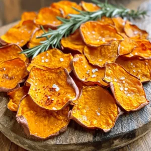 To make yummy baked sweet potato chips, you need just a few key items: - 2 large sweet potatoes - 2 tablespoons extra virgin olive oil - 1 teaspoon sea salt These ingredients form the base of your chips. Sweet potatoes bring a sweet flavor, while olive oil helps them crisp up. The salt adds a nice touch. For extra flavor, consider these seasonings: - 1/2 teaspoon smoked paprika - 1/4 teaspoon garlic powder - 1/4 teaspoon cayenne pepper (optional, adjust to taste) These spices make your chips exciting! Smoked paprika gives a warm, smoky taste. Garlic powder adds depth, and cayenne gives a kick. You can adjust the cayenne based on how spicy you like your chips. After baking, you can add some fun garnishes: - Fresh herbs like rosemary or thyme These fresh herbs brighten up your chips. They also add a lovely color and aroma. Just chop them finely and sprinkle over the warm chips for the best effect. For the complete recipe, check out the Full Recipe section. Start by preheating your oven to 400°F (200°C). This step is key for crispiness. While the oven heats, line two baking sheets with parchment paper. This helps prevent sticking and makes clean-up a breeze. Wash the sweet potatoes under cool water. Use a vegetable peeler to remove the skin. For even slices, use a mandoline slicer or a sharp knife. Aim for slices that are about 1/8 inch thick. Consistent thickness helps them bake evenly. Place the sweet potato slices in a large bowl. Drizzle 2 tablespoons of extra virgin olive oil over the slices. Toss them gently to coat each piece. Next, add 1 teaspoon of sea salt, 1/2 teaspoon of smoked paprika, 1/4 teaspoon of garlic powder, and cayenne pepper if you want some heat. Make sure every slice is well-seasoned for maximum flavor. Arrange the seasoned sweet potato slices in a single layer on the baking sheets. Avoid overlapping the slices, as this ensures they get crisp. Bake for 15 to 20 minutes. Flip the chips halfway through to help them cook evenly. Keep an eye on them; you want a lovely golden brown color without burning. Once baked, remove the sheets from the oven. Let the chips cool for a few minutes on the sheets. This cooling time helps them crisp up even more. For the final touch, sprinkle finely chopped fresh herbs over the chips. This adds extra flavor and a beautiful look. Enjoy your crispy baked sweet potato chips, as they are a delightful treat! To ensure your sweet potato chips turn out crispy, follow these simple tips. First, make sure to slice the sweet potatoes evenly. This helps them cook at the same rate. Aim for slices about 1/8 inch thick. You can use a mandoline for this. It’s fast and gives you uniform slices. After slicing, soak the potato slices in cold water for about 30 minutes. This step removes excess starch, leading to a crunchier chip. After soaking, dry them thoroughly with a clean towel. Moisture can make them soggy, so this step is key. When slicing sweet potatoes, keep these points in mind. Always use a sharp knife or mandoline. A dull knife can squash the sweet potatoes, making uneven slices. If you use a mandoline, be careful with your fingers. Safety first! Slice all the sweet potatoes before you season them. This way, you can focus on seasoning and baking once they’re all ready. If you prefer thicker chips, adjust the baking time. Thicker chips need a bit more time to become crispy. Every oven is different. Some may cook faster than others. Keep a close eye on your chips while they bake. Start checking them at around 15 minutes. Flip them halfway through to ensure they brown evenly. If your oven has hot spots, rotate the baking sheets halfway through. This will help all chips cook evenly. You want them to be golden brown, not burnt. Once they're done, let them cool on the baking sheets. This helps them crisp up even more. For the full recipe, refer to the previous section. {{image_4}} You can add many flavors to sweet potato chips. Try different spices for a unique taste. Besides smoked paprika, you can use curry powder for a warm flavor. For a zesty kick, add lemon zest. A sprinkle of cinnamon can give a sweet twist. You can also experiment with herbs like dill or oregano. Each spice will change the taste and make it fun! Sweet potatoes are great, but other potatoes work too. You can use regular white potatoes for a classic flavor. Yukon gold potatoes give a creamy texture. Purple potatoes add color and are fun to eat. Remember, different potatoes may need slight adjustments in baking time. Thin slices are key for all types, helping them get crispy. Baked sweet potato chips pair well with many dips. Hummus is a healthy choice, adding creaminess. Guacamole brings a fresh taste that complements the sweetness. You can also try salsa for a spicy kick. For a twist, combine yogurt with herbs for a cool dip. Serve chips with sliced veggies or cheese for a full snack spread. Enjoy mixing and matching flavors! To keep your chips fresh, place them in an airtight container. Make sure they are completely cool before storing them. This step helps maintain their crispiness. If you have lots of chips, you can layer them with parchment paper. This prevents them from sticking together. When you want to enjoy your chips again, reheat them in the oven. Set your oven to 350°F (175°C). Spread the chips on a baking sheet. Heat them for about 5-10 minutes. This method keeps them crunchy, unlike the microwave, which can make them soft. Stored correctly, baked sweet potato chips can last up to a week. However, they may lose some crispiness over time. If you notice they are not as crunchy, reheating them can help. Always check for freshness before eating them. If they smell off or feel soggy, it’s best to toss them. To make sweet potato chips in an air fryer, start by slicing the sweet potatoes thinly. Aim for even slices, about 1/8 inch thick. Toss them in a bowl with olive oil and your favorite seasonings. Preheat the air fryer to 375°F (190°C). Arrange the sweet potato slices in a single layer in the basket. Fry for about 12-15 minutes, shaking the basket halfway through. Check for crispiness and adjust time as needed. Air frying gives you a crunchy chip without using much oil. Yes, you can prepare baked sweet potato chips ahead of time. After baking, let the chips cool completely. Store them in an airtight container at room temperature. They stay fresh for about 2-3 days. If you want them extra crispy, reheat them in the oven or air fryer for a few minutes before serving. Sweet potatoes are packed with nutrients. They are high in fiber, which helps digestion. They also contain vitamins A and C, which support your immune system. Sweet potatoes have antioxidants that can reduce inflammation. Plus, they provide energy due to their natural carbohydrates. Eating sweet potatoes can be a tasty way to boost your health. To keep sweet potato chips from burning, slice them evenly. Thinner slices cook faster, so aim for about 1/8 inch thick. Bake them at 400°F (200°C) and watch closely. Flip the chips halfway through baking for even cooking. If they start to brown too quickly, reduce the oven temperature slightly. This way, they will crisp up without burning. For healthy dips, try hummus or guacamole. Both are tasty and nutritious. You can also serve sweet potato chips with yogurt-based dips or salsa. These options add flavor and keep your snack healthy. If you want something spicy, try a chipotle sauce. Enjoy experimenting with different dips to find your favorite! Baked sweet potato chips are simple and rewarding. We covered essential ingredients, seasonings, and garnishes. The step-by-step guide helps start from preheating the oven to cooling the chips. Clever tips ensure crispy results, while variations allow for fun flavors. Storing and reheating methods keep your chips fresh longer. Enjoy these tasty snacks with healthy dips. Try out the tips and enjoy your homemade crispy chips today!