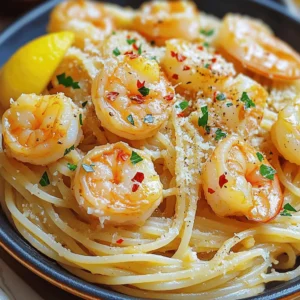 Here’s what you need to make garlic butter shrimp pasta. Gather these items before you start. - 8 oz spaghetti or linguine - 1 lb large shrimp, peeled and deveined - 6 tablespoons unsalted butter - 5 cloves garlic, minced - 1 teaspoon red pepper flakes (adjust to taste) - Zest and juice of 1 lemon - 1/4 cup fresh parsley, chopped - Salt and pepper, to taste - Grated Parmesan cheese, for serving (optional) Using fresh ingredients makes a big difference in taste. The shrimp should be large and tender. The garlic adds a rich flavor, while the lemon brings brightness. Adjust the red pepper flakes based on your spice preference. You can skip the cheese if you want a lighter dish. For the best results, prepare everything before you cook. This way, you will have a smooth cooking experience. Check out the Full Recipe for more details on how to combine these ingredients into a delicious meal! First, fill a large pot with water and add salt. Bring the water to a boil. This step is key because it helps flavor the pasta. Once the water boils, add 8 oz of spaghetti or linguine. Cook the pasta for about 8-10 minutes until it is al dente. Before you drain the pasta, remember to reserve about 1 cup of the starchy water. This will help thicken your sauce later. After reserving the water, drain the pasta and set it aside. In a large skillet over medium-high heat, melt 2 tablespoons of unsalted butter until it bubbles. Add 1 lb of large, peeled, and deveined shrimp to the skillet. Season the shrimp with salt, pepper, and red pepper flakes to taste. Cook the shrimp for about 2-3 minutes on each side. You want them to turn pink and opaque. Once cooked, take the shrimp out of the skillet and place them on a plate. In the same skillet, lower the heat to medium and add the remaining 4 tablespoons of butter. Next, add 5 minced garlic cloves. Sauté the garlic for about 1-2 minutes while stirring often. Be careful not to let it brown. If garlic browns, it can taste bitter. This step is critical for getting the best flavor. To make the sauce just right, adjust the pasta water you save. You want it creamy but not too thick. Start with a half cup of the reserved pasta water. If it seems dry, add more until you reach the creaminess you like. Using fresh ingredients is key for flavor. Fresh garlic and lemon zest make a big difference. They add bright notes that elevate the dish. Cooking shrimp takes just a few minutes. You want them pink and opaque. This usually takes about 2-3 minutes on each side. For the pasta, cook it until al dente. This means it should be firm to the bite but not hard. Typically, this takes 8-10 minutes. Remember to taste the pasta as it cooks. When serving, top the dish with grated Parmesan cheese. This adds a rich flavor and makes it look nice. Fresh parsley is a great garnish too. Sprinkle it on top for a pop of color. This makes your plate look inviting and fresh. Enjoy the beauty of your dish as much as the taste! {{image_4}} You can make this dish even better by adding veggies. Spinach adds a nice color and nutrition. Just toss in a handful when you add the pasta to the sauce. Cherry tomatoes also work well. They give a burst of sweetness. You can also use broccoli or peas. They add crunch and extra vitamins. Want more heat? Increase the red pepper flakes. Just be careful not to overdo it. You can also try other spices to boost flavor. A pinch of smoked paprika adds a nice smoky taste. Fresh herbs like basil or thyme can brighten the dish. Experiment to find what you like best. If you need gluten-free options, choose gluten-free pasta. Many brands taste great and cook well. For a vegan twist, substitute shrimp with mushrooms or tofu. You can replace butter with olive oil or vegan butter. This way, everyone can enjoy this tasty meal. You can find the full recipe to explore more ideas. To store your Garlic Butter Shrimp Pasta, let it cool first. Place it in an airtight container. This helps keep it fresh and tasty. You can store it in the fridge for up to 3 days. When you're ready to eat, just reheat it on the stove or in the microwave. If you want to save some for later, freezing works great too! Divide the pasta and shrimp into portions. Use freezer bags or containers that are safe for freezing. Press out as much air as you can to prevent freezer burn. You can freeze it for up to 2 months. To reheat, thaw it in the fridge overnight. Then, warm it gently in a skillet over low heat. Add a splash of water or broth to help it heat evenly. Enjoy your dish just like the first time! It takes about 25 minutes to make Garlic Butter Shrimp Pasta. You spend 10 minutes prepping and 15 minutes cooking. This quick dish is perfect for busy nights when you want something tasty. Yes, you can use frozen shrimp. Just thaw them first. To thaw, place shrimp in a bowl of cold water for about 15 minutes. Pat them dry before cooking. Fresh shrimp taste great, but frozen shrimp work well too. Just make sure they are peeled and deveined. You can serve Garlic Butter Shrimp Pasta with several side dishes. Here are some ideas: - Garlic bread for extra flavor. - A fresh salad with lemon vinaigrette. - Steamed vegetables like broccoli or asparagus. These sides add fresh touches and balance the meal. For the full recipe, check out the section above. This garlic butter shrimp pasta recipe is simple and delicious. You have tasty ingredients that combine well. Follow the steps closely for perfect pasta and shrimp. Use fresh ingredients for the best flavor. Feel free to make variations with veggies or spice adjustments. Store leftovers properly to keep them fresh. Enjoy this meal with family or friends. Remember, cooking is about having fun and sharing good food!