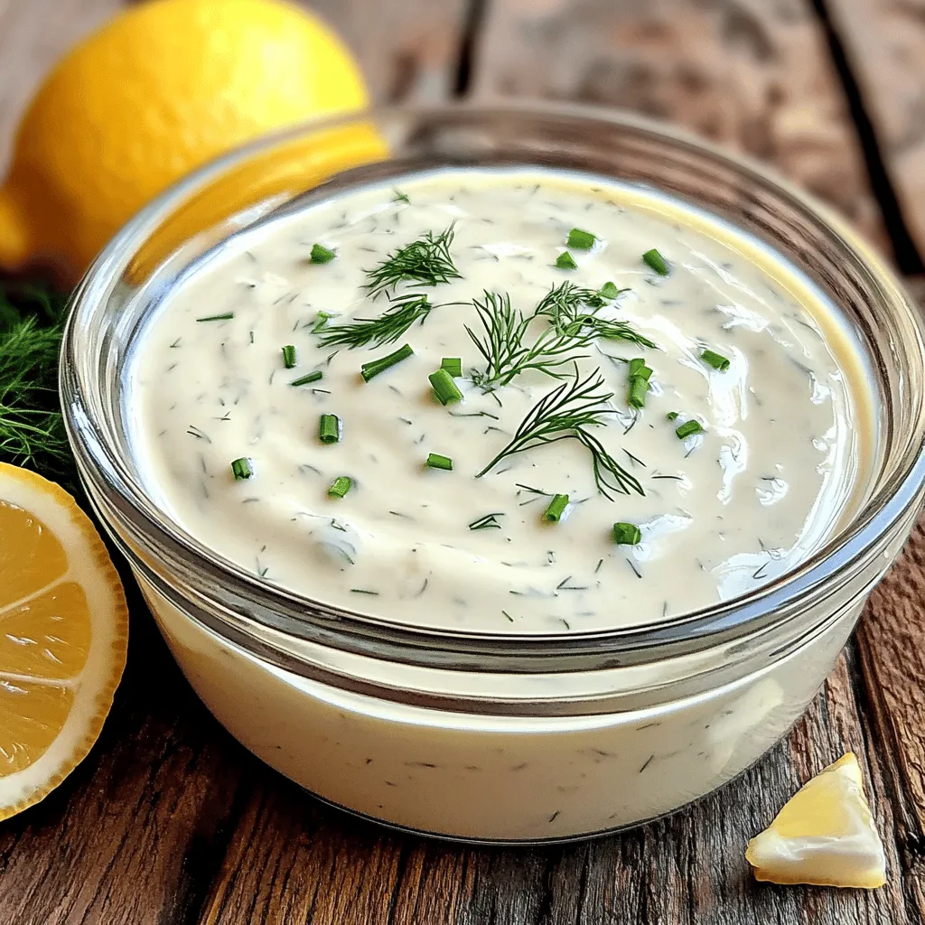 To make a tasty ranch dressing, you need some key ingredients. Here’s what you will need: - 1 cup sour cream - 1/2 cup mayonnaise - 1/2 cup buttermilk (adjust for desired thickness) - 1 teaspoon garlic powder - 1 teaspoon onion powder - 1 teaspoon dried dill - 1 teaspoon dried chives - 1/2 teaspoon salt - 1/4 teaspoon freshly ground black pepper - 1 tablespoon fresh lemon juice These ingredients work together to create a rich and creamy base. Sour cream and mayonnaise give it a smooth texture. Buttermilk adds a slight tanginess. The spices bring flavor and aroma to the mix. You can also add some optional ingredients to make the dressing your own. Here are a few ideas: - 1 teaspoon hot sauce (for a spicy touch) - Fresh herbs like parsley or cilantro - A pinch of smoked paprika for a smoky flavor Feel free to experiment with these options. Each addition can change the flavor profile. This way, you can find the perfect taste that you enjoy. When making ranch dressing, consider any dietary needs. Here are some points to think about: - Gluten-Free: All the main ingredients are gluten-free. - Dairy-Free: Use a dairy-free sour cream and mayonnaise for a vegan option. - Low-Calorie: Substitute Greek yogurt for sour cream to cut calories. By keeping these options in mind, you can tailor the recipe to fit your diet. Enjoy making this homemade ranch dressing that suits your needs! To make this ranch dressing, start with a medium bowl. Add 1 cup of sour cream and 1/2 cup of mayonnaise. Mix these until smooth with a whisk or spatula. It should be creamy with no lumps. Next, pour in 1/2 cup of buttermilk while whisking. This adds the right amount of liquid. If you want it thinner, add more buttermilk by the tablespoon until you like the thickness. Now, add 1 teaspoon each of garlic powder, onion powder, dried dill, and dried chives. Sprinkle in 1/2 teaspoon of salt and 1/4 teaspoon of black pepper. Stir well to mix all the spices evenly. Then, squeeze in 1 tablespoon of fresh lemon juice. This will make the dressing bright and fresh. Taste it, and adjust the salt or pepper if needed. If you like it spicy, add 1 teaspoon of hot sauce. Mix it in well. Finally, transfer the dressing to an airtight container or cover the bowl with plastic wrap. Chill it in the fridge for at least 30 minutes. This waiting time helps the flavors blend and taste better. To get the best ranch dressing consistency, start with proper measurements. If the dressing is too thick, slowly add more buttermilk. Be careful not to add too much at once. Whisk continuously while adding to keep it smooth. If it’s too thin, balance it with more sour cream or mayonnaise. Using fresh ingredients also helps. Fresh sour cream and mayonnaise make a richer dressing. You can boost the flavor of your ranch dressing with more seasonings. Try adding a pinch of smoked paprika for a smoky taste. Fresh herbs like parsley or basil can add a garden-fresh touch. If you love garlic, add more garlic powder. For a zesty kick, consider a splash of vinegar. Customize the dressing to fit your taste. These extra touches can make your ranch dressing unique and exciting. For the full recipe, check out the details above! When making ranch dressing, avoid the urge to skip the buttermilk. It adds the key tangy flavor. Also, don't overmix the herbs. Gently fold them in to keep the dressing fresh. Lastly, check the seasoning. Taste your dressing before serving to ensure it’s just right. You can make homemade ranch dressing a day in advance. This allows the flavors to blend better. Store it in an airtight container in the fridge. Just be sure to give it a good stir before serving. If it thickens too much, add a splash of buttermilk to loosen it. Serve homemade ranch dressing cold for the best taste. It pairs well with fresh veggies or crispy chips. For a fun twist, try drizzling it over grilled meats or salads. Always offer a spoon or small cup for dipping. This makes it easy for guests to enjoy. {{image_4}} If you want a lighter ranch dressing, swap sour cream for Greek yogurt. Greek yogurt gives a nice tang and cuts calories. You can also use low-fat mayonnaise instead of regular. This keeps the creaminess while lowering fat. For a dairy-free option, try coconut yogurt or silken tofu. Both add creaminess without dairy. To change up the flavor, consider adding fresh herbs. Chopped parsley, cilantro, or basil can give a fresh twist. You can also mix in a teaspoon of smoked paprika for a smoky taste. If you like heat, add more hot sauce or even diced jalapeños. These small tweaks can make your ranch dressing unique each time. For those on a vegan diet, replace the sour cream and mayonnaise with vegan mayo and cashew cream. Cashew cream is easy to make by blending soaked cashews with water until smooth. You can also use almond milk instead of buttermilk. For a low-fat version, reduce the amount of mayo and increase buttermilk. This keeps your ranch light and tasty. These variations let you personalize your ranch dressing to fit any meal or dietary need. Enjoy experimenting! You want to keep your ranch dressing fresh and tasty. Use an airtight container to store it. Glass jars work well because they seal tightly. You can also use a plastic container with a good lid. Make sure to label it with the date you made it. This way, you will know when to use it. Homemade ranch dressing lasts about one week in the fridge. If you keep it in an airtight container, it can stay fresh longer. Always check the date you wrote on the label. If you don't use it within a week, it's best to toss it out. Look for signs that the dressing is no longer good. If it smells sour or off, it’s time to throw it away. If you see any mold or unusual changes in color, do not eat it. Tasting a small amount can also help; if it tastes funny, don't use it. Always trust your senses when it comes to food safety. Yes, you can use Greek yogurt. It adds a nice tang and creaminess. Greek yogurt is thicker than sour cream, so your dressing will be richer. Just make sure to adjust the buttermilk to reach your desired thickness. This swap makes the dressing a bit healthier too! To spice up your ranch, simply add hot sauce! Start with 1 teaspoon and adjust to taste. You can also mix in cayenne pepper or crushed red pepper flakes for more heat. Each option adds a different flavor, so have fun experimenting! Homemade ranch dressing tastes great with many dishes. Here are some ideas: - Fresh salads - Crispy vegetables like carrots and celery - Chicken wings or tenders - Pizza slices - Chips or crackers These pairings let you enjoy this flavorful dressing in many yummy ways. For the full recipe, check out the details above! Making homemade ranch dressing is simple and fun. We covered key and optional ingredients, along with dietary needs. I shared step-by-step instructions to blend a creamy, flavorful dressing. I also provided tips to avoid common mistakes and enhance your dressing's taste. From healthy alternatives to storage advice, there's a lot to try. Remember, customizing your ranch to fit your taste and health needs makes it even better. Enjoy crafting your perfect ranch dressing and experimenting with new flavors!