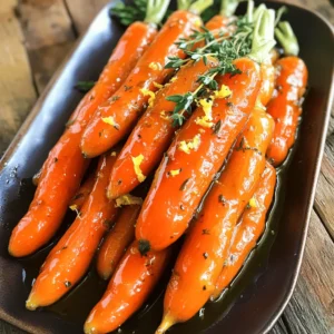 - 1 lb baby carrots (or regular carrots, peeled and sliced into sticks) - 2 tablespoons olive oil - 3 tablespoons pure maple syrup - 2 tablespoons Dijon mustard - 1 tablespoon fresh thyme leaves (or 1 teaspoon dried thyme) These key items create the sweet and tangy glaze that makes the carrots shine. Baby carrots are sweet and tender, while regular carrots add a heartier texture. The olive oil helps the glaze stick and adds a rich flavor. Pure maple syrup brings sweetness, and Dijon mustard adds a kick. Fresh thyme gives an earthy note that ties it all together. - Salt and pepper to taste - Zest of 1 lemon (for garnish) - Additional herbs (like parsley or chives) These optional items can elevate your dish. Salt and pepper enhance all flavors. Lemon zest adds a bright note that contrasts beautifully with the sweet glaze. Extra herbs can give a pop of color and flavor. Feel free to mix and match these garnishes to make your dish unique. For the full recipe, check out [Full Recipe]. First, you need to preheat your oven to 425°F (220°C). This step helps the carrots roast perfectly. If you’re using regular carrots, peel them first. Then, slice them into sticks about 1/2 inch thick. Cutting them evenly ensures they cook at the same rate. Baby carrots can go straight into the oven without any slicing. Next, grab a small mixing bowl. In it, whisk together the following ingredients: - 2 tablespoons olive oil - 3 tablespoons pure maple syrup - 2 tablespoons Dijon mustard - 1 tablespoon fresh thyme leaves (or 1 teaspoon dried thyme) - A pinch of salt and pepper Whisk until all the ingredients blend into a smooth glaze. This glaze gives the carrots a sweet and tangy flavor that really shines. Now, transfer the carrots to a large mixing bowl. Pour the glaze over the carrots. Toss them gently to coat each piece evenly. You want every carrot stick to be covered in that tasty mixture. Spread the glazed carrots in a single layer on a baking sheet lined with parchment paper. Make sure there's space between each piece; this helps them roast evenly. Place the baking sheet in the oven and roast for 20-25 minutes. Remember to toss the carrots halfway through. This ensures they brown nicely on all sides. When they finish roasting, the carrots should be tender and caramelized, looking delicious. You can find the full recipe for these amazing Maple Dijon Glazed Carrots to make them at home! To make your Maple Dijon glazed carrots pop, think about adding spices or herbs. Try a pinch of cayenne for heat or a dash of garlic powder for depth. Fresh herbs like parsley or dill can also brighten the dish. These small changes can bring a new twist to the recipe. Adjusting sweetness levels is another way to suit your taste. If you love sweet, add more maple syrup. If you prefer less sweetness, cut back slightly. Balancing the sweet and tangy flavors makes each bite exciting. Even cooking is key for great roasted carrots. Cut your carrots into uniform pieces. This ensures they cook at the same rate. For baby carrots, you can roast them whole. If using regular carrots, aim for 1/2 inch thick sticks. If you want to try alternatives to oven roasting, consider steaming or sautéing. Steaming keeps the carrots tender and bright. Sautéing in a pan with the glaze gives a nice caramelization as well. Both methods can work well, but roasting brings out the best flavors. Find the full recipe for Maple Dijon glazed carrots to explore even more cooking tips! {{image_4}} You can easily swap out some ingredients in this recipe. If you're out of maple syrup, try honey or agave syrup. Both add a nice sweetness but change the flavor a bit. You can also use brown sugar, but it will change the glaze's texture. For the mustard, Dijon is great, but you can use yellow mustard for a milder taste. Spicy brown mustard adds a kick. You can even try whole grain mustard for a rustic feel. Each option brings a new twist to the dish. You can make these glazed carrots on the stovetop if you prefer. Simply steam the carrots until tender. Then, toss them in the glaze in a pan over low heat. This method gives you a softer texture. If you're hosting a big dinner, you can serve these carrots in many ways. For a casual meal, serve them right from the baking dish. For a fancy dinner, arrange them on a platter and drizzle extra glaze on top. You can even add some nuts for crunch. For the full recipe, check the link provided. Enjoy exploring these variations! To keep your maple Dijon glazed carrots fresh, use airtight containers. Glass or plastic containers work well. Make sure the carrots cool down before sealing them. This helps prevent moisture build-up. Store the leftovers in the fridge. They stay good for about three to five days. When reheating glazed carrots, the oven is best. Preheat it to 350°F (175°C). Spread the carrots on a baking sheet and heat for about 10 minutes. This keeps them crispy and tasty. You can also use the microwave. Heat them in short bursts of 30 seconds. Stir between each burst to keep flavors intact. How long do roasted carrots last in the fridge? Roasted carrots can last about 3 to 5 days in the fridge. Store them in an airtight container. This helps keep them fresh and tasty. Can I make this recipe ahead of time? Yes, you can make this recipe ahead of time. Roast the carrots and let them cool. Then, store them in the fridge. Reheat them before serving for the best flavor. Is this recipe suitable for vegan diets? Yes, this recipe is vegan-friendly. It uses maple syrup and mustard, which are both plant-based. You can enjoy this dish without any animal products. How can I make this gluten-free? This recipe is already gluten-free. Dijon mustard is often gluten-free, but always check the label. This way, you ensure it fits your diet. What meals pair well with glazed carrots? Glazed carrots pair well with roasted chicken, grilled fish, or a hearty grain dish. Their sweet and tangy flavor adds balance to savory meals. Can I use other vegetables in this recipe? Yes! You can use other veggies like parsnips or sweet potatoes. Just adjust the cooking time for different vegetables. Enjoy the variety! For the full recipe, check out the Maple Dijon Glazed Carrots recipe to explore all the tasty details. Maple Dijon glazed carrots are both tasty and easy to make. We covered essential ingredients like carrots, olive oil, and Dijon mustard. Each step, from roasting to optional flavor tweaks, helps you create the best dish. Remember to store leftovers properly and reheat them for full flavor. Feel free to experiment with variations to match your taste. With this recipe, you can impress at any meal. Now, gather your ingredients and enjoy making these delicious carrots!