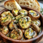 - 500g fresh button mushrooms, thoroughly cleaned and stems trimmed - 4 tablespoons unsalted butter - 3 cloves of garlic, finely minced - 1 tablespoon fresh thyme leaves, stripped from the stem - 1 tablespoon fresh parsley, finely chopped - 1 teaspoon dried oregano - Sea salt and freshly ground black pepper, to taste - Zest of 1 lemon, finely grated - 2 tablespoons fresh lemon juice, squeezed - Pair with warm, crusty bread for a delightful experience. - Garnish with extra fresh herbs for added color and flavor. Garlic butter herb mushrooms are a treat! With just a few simple ingredients, you create a rich and tasty dish. Fresh button mushrooms are the star here. They soak up the buttery garlic goodness and shine through. Unsalted butter adds a creamy base. I love using it because it lets the garlic's flavor pop. Fresh herbs like thyme and parsley bring a garden-fresh taste that brightens the dish. Seasonings are key! Dried oregano adds depth, while sea salt and black pepper balance the flavors. Lemon zest and juice give a refreshing kick. You can taste the layers of flavor with every bite. For serving, I suggest warm, crusty bread. It’s perfect for soaking up the leftover butter sauce. Plus, a sprinkle of fresh herbs on top makes the dish look beautiful. Enjoy your flavorful delight! - Melting the butter Start by taking a large skillet. Put it on medium heat. Add the unsalted butter. Watch it melt until it foams lightly. This step gives the dish a rich flavor. - Sautéing the garlic When the butter is foamy, add three cloves of minced garlic. Stir it often for one to two minutes. The garlic should become fragrant but not brown. This step adds a nice depth to the dish. - Sautéing technique Next, raise the heat to medium-high. Add 500 grams of cleaned button mushrooms. Make sure to arrange them in a single layer. This helps them cook evenly. - Cooking time and temperature Sauté the mushrooms for five to seven minutes. Turn them occasionally. You want them to turn golden and tender. This cooking method enhances their natural flavor. - Incorporating herbs and seasoning After the mushrooms are cooked, sprinkle in fresh thyme, parsley, and dried oregano. Add a pinch of sea salt and freshly cracked black pepper. Toss everything together well. - Final touches with lemon Remove the skillet from heat. Add lemon zest and lemon juice. Mix gently to coat the mushrooms. This brightens the flavors and adds a fresh twist. Taste your dish and adjust the seasoning if needed. Enjoy the burst of flavor! To achieve even cooking, place your mushrooms in a single layer. This helps them cook at the same rate. If you crowd the pan, some will steam instead of sauté. Adjust your heat levels carefully. Start at medium to melt the butter and sauté the garlic. Then, raise it to medium-high when you add the mushrooms. This prevents burning and keeps the flavor bright. You can boost flavor by adding more herbs. Try rosemary or basil for a different twist. If you want a citrus kick, swap lemon for lime or orange juice. Each brings a unique taste that complements the mushrooms well. Serve your garlic butter herb mushrooms in a rustic wooden bowl for style. A splash of color comes from extra fresh herbs on top. You can also pair them with warm, crusty bread. This way, your guests can soak up the delicious butter sauce. It's a simple detail that makes a big difference! {{image_4}} You can swap the button mushrooms for other tasty varieties. Cremini mushrooms add a deeper flavor. Portobello mushrooms bring a hearty texture. Shiitake mushrooms offer a nice umami kick. Each type adds its own unique taste to the dish. You can mix and match for your perfect blend. If you're vegan, use plant-based butter instead of unsalted butter. This keeps the dish creamy and rich. For gluten-free options, ensure your butter and other ingredients are certified gluten-free. You can enjoy the full flavor without worry about dietary needs. Want to jazz up your mushrooms? Try adding a sprinkle of cheese like Parmesan or feta. A drizzle of balsamic glaze can add a sweet tang. You can also toss in some red pepper flakes for a spicy kick. Each addition can make your dish even more special and fun! To keep garlic butter herb mushrooms fresh, store them in the fridge. Use an airtight container. This helps keep moisture out and flavor in. For best results, eat them within three days. If you need to store them longer, freeze them. For freezing, place the cooled mushrooms in a freezer-safe bag. Remove as much air as you can before sealing. When it’s time to enjoy your mushrooms again, reheating them right is key. I recommend using a skillet on low heat. This helps keep the butter sauce intact. Stir gently to warm them evenly. You can also use a microwave, but do it in short bursts. This prevents them from getting too mushy. These tasty mushrooms last about three days in the fridge. In the freezer, they can last up to two months. Just remember to label your containers with the date. This way, you can enjoy your garlic butter herb mushrooms without worry! To clean mushrooms, use a damp cloth or paper towel. Gently wipe each mushroom to remove dirt. Avoid soaking them in water, as they absorb moisture. This can make them soggy during cooking. Trim the stems if needed, but keep the caps whole for better flavor. You can use canned mushrooms, but they may change the texture. Canned mushrooms are softer and lack that crispy bite. Fresh mushrooms have a stronger taste and a firmer texture, which makes the dish more enjoyable. If you must use canned, drain and rinse them well to remove excess salt. These mushrooms pair well with many dishes. Consider serving them with: - Grilled chicken or steak - Pasta with olive oil or cream sauce - Risotto for a creamy side - Crusty bread to soak up the sauce - A fresh salad for a balanced meal Feel free to mix and match! This blog post covered how to make garlic butter herb mushrooms. We discussed main ingredients, cooking steps, and tips for the best results. You learned about storage and reheating. In conclusion, this dish is easy and fun to make. Explore variations and tweaks to match your taste. Enjoy serving these mushrooms with your favorite sides and impress everyone at the table. Your kitchen adventures start here!