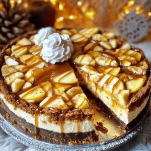 - 1 cup unsalted butter, melted - 1 cup packed brown sugar - 1 cup granulated sugar - 2 large eggs (room temperature) - 2 teaspoons vanilla extract - 2 cups all-purpose flour - 1 teaspoon baking powder - 1/2 teaspoon baking soda - 1/2 teaspoon salt - 1 cup diced apples (peeled and cored) - 1 teaspoon ground cinnamon - 2 (8 oz) packages cream cheese (softened) - 1/2 cup granulated sugar - 1 teaspoon vanilla extract - 2 large eggs (room temperature) - 1 cup caramel sauce (store-bought or homemade) The ingredients for Caramel Apple Blondie Cheesecake are simple yet tasty. The main layer uses melted butter, both brown and granulated sugar, and fresh apples. These ingredients create a delicious base. The apples add moisture and a lovely flavor. For the cheesecake layer, you need cream cheese, sugar, and eggs. This mix gives a rich and creamy texture. The caramel sauce is key for that sweet finish. You can use store-bought caramel or make your own. Using room temperature eggs and cream cheese helps everything mix well. It prevents lumps and makes a smooth batter. The apples should be peeled and diced for even cooking and easy bites. Ground cinnamon adds warmth that pairs perfectly with caramel and apples. Gather these ingredients, and you can start creating a dessert that impresses everyone. 1. Preheat your oven to 350°F (175°C). Grease and line a 9-inch springform pan. 2. In a large bowl, mix melted butter, brown sugar, and granulated sugar until smooth. 3. Add eggs and vanilla extract. Beat until creamy and blended. 4. In another bowl, whisk together flour, baking powder, baking soda, and salt. Fold this into the wet mixture gently. 1. Carefully fold in diced apples and ground cinnamon into the batter. 2. Spread half of this blondie batter evenly in the prepared pan. 1. In a new bowl, beat cream cheese with granulated sugar and vanilla until smooth. 2. Add eggs one at a time, mixing well after each addition. 3. Pour this cheesecake mixture over the blondie base in the pan. 1. Drizzle half of the caramel sauce over the cheesecake layer. Swirl it gently with a knife. 2. Spoon the remaining blondie batter on top. Drizzle the rest of the caramel sauce and swirl again if you like. 3. Bake for 45-50 minutes. Check for golden edges and a slightly jiggly center. 1. Let the cheesecake cool at room temperature for about an hour. 2. Then, refrigerate for at least 4 hours. 3. Before serving, drizzle more caramel sauce on top for extra sweetness. Using room temperature ingredients is key. It helps mix everything smoothly. Cold cream cheese may cause lumps. Let your eggs and cream cheese sit out for about 30 minutes before use. To prevent cracks while baking, avoid overmixing the batter. Overmixing adds air, which causes cracks as it cools. Another tip is to bake in a water bath. This helps control the temperature and keeps moisture in the oven. Adding spices can elevate your cheesecake. Consider using nutmeg or ginger for warmth. A pinch of allspice can also give a nice kick. You can switch the apples for other fruits too. Pears or peaches work well for different textures. Diced nuts like walnuts or pecans can also add a nice crunch. Garnishing makes your dessert look special. Thinly sliced apples on top add color. A light dusting of cinnamon gives a warm touch. For serving, place slices on dessert plates. Top each slice with whipped cream and a drizzle of caramel. This adds appeal and makes each bite even better! {{image_4}} You can change this dessert in fun ways. Try adding nuts for crunch. Walnuts or pecans work well. You can also mix in chocolate chips for a sweet twist. For a seasonal touch, swap apples with pears or berries. Each fruit adds a unique flavor that brightens your cheesecake. If you need a gluten-free version, use almond or oat flour instead of all-purpose flour. This keeps the dessert tasty without gluten. For a dairy-free option, substitute the cream cheese with a dairy-free alternative. Look for products made from cashews or tofu. These swaps let everyone enjoy this dessert. Pair this cheesecake with a hot drink, like coffee or tea. The warmth of the drink balances the sweetness. For gatherings, serve slices on colorful plates. Add whipped cream and a sprinkle of cinnamon on top. You can even place thin apple slices beside each piece for a pretty display. To store leftovers, let the cheesecake cool completely. Once cool, cover it tightly with plastic wrap or aluminum foil. You can also use an airtight container. This helps keep the cheesecake fresh. Store it in the fridge for up to five days. If you have a slice left, just grab it and enjoy it cold! You can freeze this cheesecake too! First, let it cool completely in the fridge. Next, wrap it tightly in plastic wrap. Then, place it in a freezer-safe container or bag. This will help prevent freezer burn. When you're ready to eat it, thaw the cheesecake in the fridge overnight. This keeps it tasty and fresh. This cheesecake will stay fresh for about five days in the fridge. If frozen, it can last for about three months. Just remember to check for any signs of spoilage before eating. If it looks or smells off, it’s best to toss it. Enjoy your dessert while it’s still fresh and delicious! Caramel Apple Blondie Cheesecake is a sweet dessert that mixes blondies and cheesecake. It has a rich, buttery base with diced apples and a creamy cheesecake layer on top. The dessert is finished with a swirl of caramel sauce. This treat combines flavors from classic apple pie and cheesecake. Its origin comes from blending different desserts to create something unique. Yes, you can prepare the Caramel Apple Blondie Cheesecake ahead of time. It is best to bake it a day before you plan to serve it. After baking, let it cool for about an hour. Then, refrigerate it for at least four hours. This cooling time helps the flavors blend better. If you store it properly, it will stay fresh for up to five days in the fridge. For allergies, you can make safe substitutions. Use gluten-free flour instead of all-purpose flour for a gluten-free option. If you need dairy-free ingredients, try using vegan cream cheese. Applesauce can replace eggs in some recipes. Make sure to check labels on all ingredients to avoid allergens. To enhance the dessert, add toppings like whipped cream or sliced apples. A sprinkle of cinnamon on top adds a nice touch. You can also drizzle more caramel sauce for extra sweetness. Nuts like pecans or walnuts can give a nice crunch. These toppings not only taste great but also improve the dessert's look. Yes, you can make homemade caramel sauce. To do this, melt sugar in a pan over medium heat. Stir until it turns golden brown. Then, carefully add butter and heavy cream. Stir until smooth. Let it cool before using it in your cheesecake. Homemade caramel adds a special touch to your dessert. To check if the cheesecake is done baking, look for golden edges. The center should be set but still slightly jiggly. If you insert a toothpick, it should come out mostly clean. Avoid overbaking, as it can lead to cracks. Cooling it properly helps with the texture and flavor. You now have a complete guide to making Caramel Apple Blondie Cheesecake. We've covered the ingredients, steps, tips, and variations to help you create this treat. Remember, room temperature ingredients make a smoother cheesecake. You can customize flavors or even adapt for dietary needs. This dessert is perfect for gatherings or a cozy night in. Enjoy baking and savoring every slice of this delicious cheesecake!
