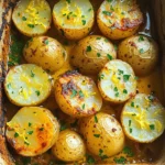 To make Greek Lemon Potatoes, you need a few simple ingredients that bring bold flavors together. Here’s the complete list: - 2 lbs baby potatoes, halved - 1/4 cup extra virgin olive oil - 4 cloves garlic, finely minced - 1 tablespoon dried oregano - Zest of 2 fresh lemons - 1/4 cup freshly squeezed lemon juice - 1 cup vegetable broth - Salt and freshly ground black pepper to taste - Fresh parsley, chopped (for garnish) Each ingredient plays a key role in crafting this dish. Baby potatoes are the star. They are tender and creamy once cooked, making them perfect for this recipe. The extra virgin olive oil adds richness and depth. Garlic gives a nice punch, while oregano adds that classic Greek flavor. Lemon zest and juice brighten the dish with fresh citrus notes. Vegetable broth keeps the potatoes moist and adds more flavor. Finally, salt and pepper enhance every bite. Don’t forget the fresh parsley! It adds a splash of color and freshness when serving. Gather these ingredients, and you're ready to create a dish that’s sure to impress! - Preheating the oven Start by preheating your oven to 400°F (200°C). This step sets the stage for perfect cooking. - Mixing the lemon herb mixture In a large bowl, combine 1/4 cup of extra virgin olive oil, 4 minced garlic cloves, 1 tablespoon of dried oregano, the zest of 2 lemons, and 1/4 cup of lemon juice. Add salt and pepper to taste. Whisk until the mixture is smooth. - Coating the potatoes Add 2 lbs of halved baby potatoes to the bowl. Toss them well to coat with the lemon herb mixture. Make sure every potato is covered. - Preparing the baking dish Pour 1 cup of vegetable broth into a large baking dish. This keeps the potatoes moist while they cook. Spread the coated potatoes on top of the broth evenly. - Covering with foil Seal the baking dish tightly with aluminum foil. This traps steam and helps cook the potatoes evenly. Place the dish in the oven. - Uncovering and finishing baking After 30 minutes, carefully remove the foil. Be careful of the hot steam. Continue baking the potatoes for another 20-25 minutes. They should be golden brown and fork-tender. - Resting and garnishing before serving Once done, take the dish out of the oven and let it rest for a minute. Just before serving, sprinkle with chopped fresh parsley for a burst of color and flavor. Enjoy these Lemon Zest Greek Potatoes warm! - Tips for selecting the best baby potatoes Choose firm, smooth baby potatoes. Look for ones without blemishes or soft spots. Varieties like Yukon Gold or red potatoes work great. Their thin skin adds flavor and texture. - How to achieve the perfect golden color Bake the potatoes uncovered for the last 20-25 minutes. This lets them crisp up nicely. Make sure to coat them well in olive oil and seasonings. This helps the outside brown beautifully. - Importance of resting time Let the potatoes rest for a minute after baking. This helps the flavors settle and enhances the taste. A short rest also allows the steam to escape, keeping them crispy. - Ideal side dishes to accompany Greek Lemon Potatoes These potatoes pair well with grilled chicken, lamb, or fish. They also go great with a fresh Greek salad. For a full meal, consider serving with tzatziki or pita bread. - Presentation tips for serving Serve the potatoes in a shallow dish. This shows off their golden color. Add lemon wedges on the side for a fresh look. A sprinkle of fresh parsley adds a nice touch too. {{image_4}} Alternative herbs and spices You can change the flavor by using fresh herbs. Try thyme or rosemary instead of oregano. Basil adds a nice twist too. Feel free to mix and match to find your favorite blend. Variations using sweet potatoes If you want a sweeter taste, use sweet potatoes. They pair well with lemon. Just cut them into similar sizes as baby potatoes. Follow the same steps for cooking. The result is a tasty twist on the classic dish. Adding protein for a complete meal To make Greek Lemon Potatoes a full meal, add protein. Chicken thighs or shrimp work great. Simply place the protein in the baking dish with the potatoes. Adjust cooking time as needed to ensure everything cooks through. How to make Greek Lemon Potatoes in an air fryer An air fryer makes cooking fast and easy. Preheat it to 400°F (200°C). Toss the seasoned potatoes in a bowl. Place them in the air fryer basket. Cook for about 25-30 minutes, shaking the basket halfway through. This method gives you crispy potatoes without the oven. Stovetop methods for quicker cooking You can also cook Greek Lemon Potatoes on the stovetop. Start by boiling halved potatoes in salted water. Cook them until tender, about 10-15 minutes. Drain and return them to the pot. Add the lemon herb mixture and cook over medium heat. Stir until they are golden and coated. This method is faster and still delicious! To store leftover Greek Lemon Potatoes, let them cool first. Place them in an airtight container. Seal it well to keep out air and moisture. Store the container in the fridge. Your potatoes will stay fresh for up to 3 days. When you're ready to enjoy them again, reheat in the oven. Preheat to 350°F (175°C) for best results. Place the potatoes on a baking sheet. Heat them for about 15-20 minutes. This helps restore their crispiness and flavor. You can also reheat them in a microwave. Use a microwave-safe dish and cover it loosely. Heat for 1-2 minutes, checking often. If you want to keep the potatoes longer, consider freezing them. However, freezing can change their texture. The potatoes may become a bit mushy when thawed. For freezing, let the cooked potatoes cool completely. Spread them in a single layer on a baking sheet. Freeze until solid, then transfer to a freezer-safe bag. To thaw, move the potatoes to the fridge overnight. This slow method helps keep their taste and texture. When ready to eat, reheat in the oven at 350°F (175°C) until warm. Avoid reheating in the microwave after freezing, as this may worsen texture. What makes Greek Lemon Potatoes unique? Greek Lemon Potatoes stand out due to their bright flavors. The mix of lemon juice, zest, and garlic creates a fresh taste. The oregano adds a hint of earthiness, making these potatoes a perfect side dish. The use of vegetable broth keeps them moist and flavorful. Can I use other types of potatoes? Yes, you can use other potatoes. While baby potatoes are best for their size, larger varieties work too. Just cut them down to similar sizes to ensure even cooking. Yukon Gold or red potatoes can also add a nice touch to the dish. How long will leftovers last in the refrigerator? Leftovers can last about 3 to 5 days in the fridge. Store them in an airtight container to keep them fresh. Reheat in the oven or microwave for best results. The flavors often deepen, making them even tastier the next day. Are Greek Lemon Potatoes gluten-free? Yes, Greek Lemon Potatoes are gluten-free. The ingredients used have no gluten. This makes them a great choice for those with gluten sensitivities or celiac disease. Can I make this recipe vegan? Absolutely! This recipe is already vegan-friendly. The ingredients do not contain any animal products. You can enjoy these flavorful potatoes without any concern. What is the nutritional value of Greek Lemon Potatoes? Greek Lemon Potatoes are nutritious. They are low in calories and high in vitamins. Potatoes provide fiber, vitamin C, and potassium. Olive oil adds healthy fats, while garlic offers health benefits too. Greek Lemon Potatoes are simple yet packed with flavor. You learned about the ingredients, preparation, baking, and tips for success. I shared ways to store leftovers and varied the recipe too. Each step makes these potatoes delightful. In the end, these potatoes can enhance any meal. They are customizable and easy to make. Enjoy your cooking adventure with Greek Lemon Potatoes!