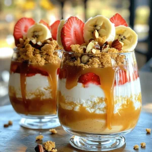- 2 cups cottage cheese - 1/2 cup Greek yogurt - 1/3 cup caramel sauce Cottage cheese is the base of this pudding. It gives a creamy texture. Greek yogurt adds a nice tang and boosts protein. Caramel sauce brings sweetness and a rich flavor. - 1 teaspoon vanilla extract - 1/4 teaspoon sea salt (plus extra for garnish) - 1 tablespoon maple syrup (optional) Vanilla extract enhances the overall flavor. Sea salt balances the sweetness. You can add maple syrup for extra sweetness if you like. - 1/2 cup crushed graham crackers - 1/4 cup chopped nuts (such as pecans or walnuts) - Fresh fruit (strawberries or bananas) Crushed graham crackers add a nice crunch. Chopped nuts bring texture and flavor. Fresh fruit on top makes the pudding look appealing and fresh. Use strawberries or bananas for the best taste. First, grab a large mixing bowl. Add 2 cups of cottage cheese and 1/2 cup of Greek yogurt. Use a whisk to blend them well. Keep whisking until the mixture turns smooth and creamy. This will be the base of your pudding. Next, pour in 1/3 cup of caramel sauce. Add 1 teaspoon of vanilla extract and 1/4 teaspoon of sea salt. If you want it sweeter, stir in 1 tablespoon of maple syrup. Mix everything together until all ingredients are fully combined. The flavors will blend beautifully. Now, take a separate bowl. Combine 1/2 cup of crushed graham crackers with 1/4 cup of chopped nuts. I like using pecans or walnuts for a nice crunch. Mix them until they are well combined. This will give your pudding a delightful texture. Grab your serving glasses or bowls. Start by spooning a layer of the cottage cheese mixture at the bottom. Then, add a layer of the graham cracker and nut mix. Repeat this layering until you fill the glasses. Make sure the final layer is the cottage cheese mixture for a nice look. For the finishing touch, drizzle some extra caramel sauce on top of the last layer. Sprinkle a little extra sea salt over it to enhance the flavor. Now, chill your pudding in the fridge for at least 30 minutes. This allows all the flavors to come together. Enjoy your delicious treat! To make your pudding smooth, mix well. I suggest using a hand mixer or a blender. These tools help combine the cottage cheese and Greek yogurt nicely. This makes a creamier pudding and ensures no lumps remain. A good texture makes the dish more enjoyable. Want to amp up the taste? Add cinnamon or a pinch of nutmeg. They pair well with the caramel flavor. You can also try using almond or coconut extract for a unique twist. Each option brings a different layer of flavor to your pudding. For a beautiful dessert, layer the pudding in clear glasses. This shows off the layers. Top the pudding with fresh fruit like strawberries or bananas. Add a drizzle of caramel sauce to make it shine. A sprinkle of sea salt gives a nice finish. Serve it chilled for the best experience. {{image_4}} You can change the flavors to fit your taste. For a fun twist, try chocolate caramel cottage cheese pudding. Just add cocoa powder to the cottage cheese mix. The rich chocolate pairs well with the sweet caramel. Another option is to mix in peanut butter. Stir in a few tablespoons of peanut butter with the cottage cheese. This gives a nutty taste that takes the pudding to a new level. If you want a healthier version, there are options for low-sugar or dairy-free pudding. Use unsweetened almond milk instead of Greek yogurt. This makes it dairy-free and lighter. You can also replace the caramel sauce with a low-sugar option. For those needing substitutes, try silken tofu instead of cottage cheese. Blend it until smooth. This keeps the creamy texture while making it dairy-free. You can change the toppings with the seasons. In autumn, add pumpkin puree to the pudding mix. This gives a warm, cozy flavor. A sprinkle of cinnamon also adds spice. In spring, top it with fresh seasonal berries. Strawberries, blueberries, or raspberries will not only look nice but also add a fresh taste. This makes the pudding bright and cheerful for spring days. To store leftovers, place the pudding in an airtight container. This keeps it fresh. You can store it in the fridge for up to three days. After that, the texture and taste may change. Yes, you can freeze this pudding. Use freezer-safe containers to keep it from getting freezer burn. To thaw, place it in the fridge overnight. This helps it regain its creaminess. Avoid microwaving, as it can change the texture. The pudding lasts about three days in the fridge. If frozen, it can last up to two months. Always check for off smells or changes in texture before eating. Enjoy your tasty treat while it's fresh! You can swap cottage cheese for Greek yogurt. This makes the pudding creamier. Another option is ricotta cheese. It offers a smoother texture and a mild taste. If you want a dairy-free choice, try silken tofu. Blend it until smooth for a similar consistency. Each option alters the taste a bit, so choose what you like best. You can keep this pudding in the fridge for up to three days. Make sure to store it in an airtight container. This keeps it fresh and tasty. If you see any change in color or smell, it's best to toss it out. Enjoy it while it's still at its best! Yes, you can prepare this pudding a day in advance. Just follow the steps and chill it in the fridge. When it’s time to serve, add the toppings. This way, they stay crunchy and fresh. Prepping ahead makes hosting easier and more fun! Yes, you can make this pudding gluten-free. Use gluten-free graham crackers or a nut crust. You can also skip the crumbs and focus on the creamy layers. This way, everyone can enjoy the dessert without worry! This blog post walked you through creating a delicious salted caramel cottage cheese pudding. You learned about the key ingredients, step-by-step instructions, and tips for the best texture and flavor. We explored variations to suit your taste and dietary needs. Remember, presentation matters; use fruit and caramel to make it shine. Enjoy this easy dessert at any time. It’s a great treat for sharing or savoring alone!