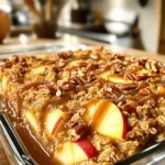 - 2 cups rolled oats - 2 cups unsweetened almond milk (or your preferred milk) - 1 large apple, peeled and diced into small chunks - 1/2 cup packed brown sugar - 1/4 cup pure maple syrup - 1 teaspoon pure vanilla extract - 1 teaspoon ground cinnamon - 1/2 teaspoon ground nutmeg - 1/4 teaspoon salt - 1/4 cup chopped pecans (optional, for added crunch) - 1/2 cup caramel sauce (store-bought or homemade) - Additional apple slices for garnishing (optional) You can switch rolled oats for quick oats if needed. Whole milk can replace almond milk for a creamier taste. Brown sugar may be swapped with coconut sugar for a healthier option. If you want to cut down on sugar, use less maple syrup or even honey. Add some raisins or dried cranberries for a fruity twist. Chopped walnuts can replace pecans for a different crunch. If you like spice, try adding a pinch of ground ginger or allspice. For a touch of chocolate, mix in some mini chocolate chips. Each addition can make this dish even more special! Start by preheating your oven to 350°F (175°C). This step is key for even baking. While your oven heats up, grab a 9x9-inch baking dish. Lightly grease it with non-stick cooking spray or butter. This helps prevent sticking and makes serving easier later. In a large bowl, combine the rolled oats and almond milk. You can use any milk you like. Add in the diced apple, brown sugar, maple syrup, vanilla extract, cinnamon, nutmeg, and salt. Stir well until everything blends nicely. Make sure the oats are coated evenly. This mix is where the magic begins. Pour half of your oat mixture into the greased baking dish. Spread it evenly to form the first layer. Next, drizzle half of the caramel sauce over this layer. Sprinkle half of the chopped pecans on top if you want some crunch. Carefully add the rest of the oat mixture, pressing it down gently. This helps keep everything in place. Drizzle the remaining caramel sauce on top. Finally, add the rest of the pecans and some apple slices for a nice touch. Place your dish in the oven and bake for 25-30 minutes. You’ll know it’s ready when the top is golden brown and set. Once done, let it cool for about 10 minutes before you slice it into squares. Enjoy your warm, comforting dish! To get a great texture in your caramel apple oatmeal bake, use rolled oats. They give a chewy bite. Do not use instant oats as they become mushy. Mixing the oats with almond milk is key. Let the mixture sit for a few minutes. This helps the oats soak up the milk and soften. When you bake, the top should turn golden brown. This means you will get a nice crust. For the best flavor, serve your oatmeal bake warm. Drizzle extra caramel sauce on top for sweetness. You can also add a scoop of vanilla ice cream beside it. This will make it feel like a dessert. For breakfast, try serving it with yogurt or fresh fruit. Sliced bananas or berries add freshness and color. Each bite should feel comforting and rich. To make your dish look nice, add garnishes. Use extra apple slices on top for a pop of color. A sprinkle of chopped pecans adds crunch and charm. You can even dust a little cinnamon for warmth. If you want a fun touch, use whipped cream or a dollop of yogurt. These simple steps make your dish inviting and beautiful. {{image_4}} You can switch up the apples in this recipe. Many fruits work well. Try pears for a sweet twist. Berries like blueberries or raspberries add a nice tartness. Bananas will make your bake extra creamy. Just remember to chop the fruit into small pieces. This will help them cook evenly. Mix and match fruits to find your favorite combo. If you need a gluten-free option, it’s easy to make this dish work. Use certified gluten-free rolled oats. Most of the other ingredients are already gluten-free. Just make sure your caramel sauce is gluten-free too. Some brands add gluten as a thickener, so check the label. This way, everyone can enjoy this hearty bake without worry. Making this oatmeal bake vegan is simple. Replace the almond milk with any plant-based milk you like. Use maple syrup to add sweetness, which is already vegan. You can skip the eggs entirely since this recipe does not call for them. For a nut-free option, you can leave out the pecans. The dish will still taste great, and everyone can enjoy it! To store leftover caramel apple oatmeal bake, let it cool first. Once cooled, slice it into squares. Place the squares in an airtight container. You can store them in the fridge for up to five days. This keeps the dish fresh and ready to enjoy later. If you want to save some for later, freezing works great! First, let the oatmeal bake cool completely. Then, wrap each square tightly in plastic wrap. Place the wrapped squares in a freezer-safe bag or container. You can freeze them for up to three months. When you’re ready to eat, simply thaw in the fridge overnight. To reheat your oatmeal bake, use the oven or microwave. For the oven, preheat to 350°F (175°C). Place the square on a baking sheet and cover it with foil. Heat for about 10-15 minutes until warm. If using a microwave, warm one square at a time for about 30 seconds. Check to make sure it’s hot throughout. Enjoy it warm for the best flavor! Yes, you can make this oatmeal bake ahead of time. Prepare it and store it in the fridge overnight. Just cover the dish tightly with plastic wrap. When you're ready, bake it the next day. This makes breakfast easy and quick for busy mornings. To adjust the sweetness, you can change the brown sugar and maple syrup. For a sweeter bake, add more brown sugar or syrup. If you want it less sweet, cut back on both. You can also use unsweetened applesauce instead of some sweeteners for a milder flavor. If you don't have caramel sauce, you can use honey or agave syrup. These options provide a different, but still tasty, sweetness. You could also skip it for a healthier version. Just remember, the caramel adds a special touch that many love! This blog post covered key parts of a delicious recipe. You learned about the ingredients, how to prepare them, and tips for a great texture. Variations were shared for fruit, gluten-free, and vegan needs. Lastly, I provided storage tips and answers to common questions. In short, you can make a tasty dish that suits your needs. Enjoy the cooking process and have fun experimenting!