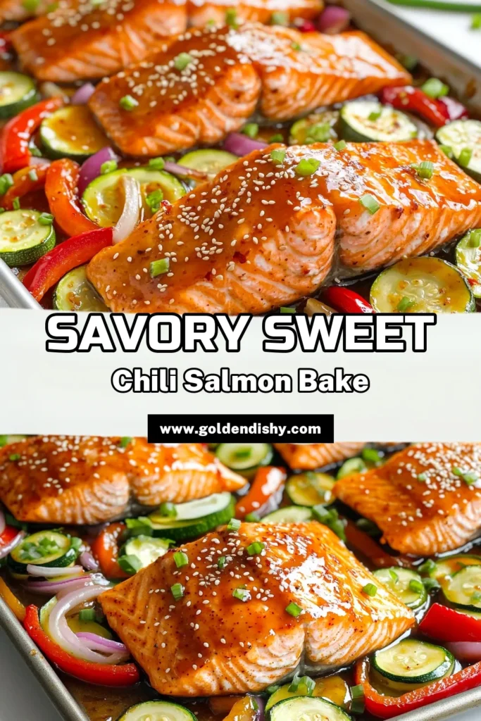 Elevate your dinner game with this Sheet Pan Sweet Chili Glazed Salmon recipe! Enjoy juicy salmon fillets drizzled with a deliciously sweet and savory marinade paired with vibrant vegetables. Perfect for busy weeknights, this one-pan meal is quick and easy to make. Ready to impress your family and friends? Click through to discover the full recipe and serve up a flavorful dish tonight! #SheetPanDinner #SalmonRecipes #HealthyEating #EasyRecipes
