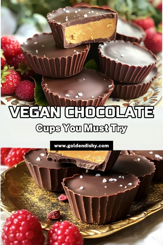 Indulge in these delectable vegan chocolate peanut butter cups that are easy to make and perfect for satisfying your sweet cravings! With creamy peanut butter, rich dark chocolate, and a touch of maple syrup, these tasty treats will delight your taste buds. Perfect for parties or a snack, they’re a guilt-free dessert you’ll love! Click now to explore the full recipe and enjoy making these delightful treats at home! #VeganDesserts #ChocolateLovers #HealthySnacks #PeanutButterCups