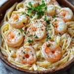 For this dish, you will need: - 8 oz linguine pasta - 1 lb large shrimp, peeled and deveined - 4 cloves garlic, minced - 1 cup heavy cream - 1 cup chicken broth - ½ cup freshly grated Parmesan cheese - 2 tablespoons unsalted butter - 1 tablespoon extra virgin olive oil These main ingredients create a rich and creamy dish that shines. The shrimp adds protein and flavor, while the garlic brings a lovely aroma. The heavy cream and Parmesan cheese make the sauce smooth and satisfying. You should also add: - Salt and freshly ground black pepper to taste - ¼ teaspoon red pepper flakes (optional, for a bit of heat) Salt and pepper enhance the natural taste of the shrimp and pasta. Red pepper flakes add a nice kick if you like some heat in your meal. For extra flavor, consider these: - Fresh parsley, finely chopped (for garnish) Using fresh parsley not only adds color but also brightens the dish. It gives a fresh taste that balances the creaminess of the sauce. You can also include a lemon wedge on the side for a zesty touch! Start by filling a large pot with water. Add a good amount of salt to it. Bring the water to a rolling boil. Once it boils, add 8 oz of linguine pasta. Cook the pasta for 8-10 minutes, or until it’s al dente. Drain the pasta in a colander, but keep a little pasta water aside. This water can help if the sauce needs adjusting later. In a large skillet, melt 2 tablespoons of unsalted butter and 1 tablespoon of extra virgin olive oil over medium heat. Once the butter melts and bubbles, add 4 cloves of minced garlic. Sauté the garlic for about 1 minute. It should smell great but not brown. Next, add 1 pound of large shrimp to the skillet. Season them with salt, pepper, and optional ¼ teaspoon of red pepper flakes for heat. Cook the shrimp for 3-4 minutes. They should turn pink and opaque. Remove the shrimp and place them in a bowl. In the same skillet, pour in 1 cup of chicken broth. Turn the heat up a bit and let it simmer for 3-4 minutes. This helps the flavor get stronger. Lower the heat to a gentle simmer and add 1 cup of heavy cream. Stir it well. Slowly sprinkle in ½ cup of freshly grated Parmesan cheese. Keep stirring until the cheese melts into a creamy sauce. Return the cooked shrimp to the skillet. Stir them in the creamy sauce. Then, add the drained linguine to the pan. Toss everything well to coat the pasta with the sauce. If it’s too thick, add a splash of the reserved pasta water. Taste and adjust the seasoning with more salt or pepper if needed. Before serving, sprinkle fresh chopped parsley over the dish for a pop of color. To cook shrimp just right, start with fresh or thawed shrimp. They should look pink and feel firm. Heat your skillet over medium heat. Add butter and oil, then garlic. Sauté for a minute until fragrant. Next, add the shrimp and season with salt and pepper. Cook for 3 to 4 minutes. The shrimp should turn pink and opaque. Avoid overcooking; they can get rubbery. If your sauce is too thick, don’t worry! You can easily adjust it. Save a bit of pasta water when you drain the linguine. This water is starchy and helps thicken sauces. Add a splash to the sauce if it seems too thick. Stir it in gradually until you reach your desired consistency. This trick makes the sauce creamy and smooth. For a beautiful dish, serve the pasta in deep bowls. This keeps the sauce in and looks nice. Top with extra Parmesan cheese and fresh parsley for color. A bright lemon wedge on the side adds a fresh touch. Guests can squeeze it on top for extra flavor. This simple step makes your dish look gourmet! {{image_4}} You can switch out linguine for other pasta types. Fettuccine, spaghetti, or even penne work well. If you prefer a gluten-free option, try rice noodles or gluten-free pasta. Each type gives a unique twist to the dish. For a lighter dish, use half-and-half instead of heavy cream. If you're dairy-free, opt for coconut milk or a cashew cream. For those avoiding shrimp, chicken or tofu can be great alternatives. Just adjust the cooking time based on what you choose. Boost the nutrition by adding vegetables. Spinach or kale adds color and taste. You can also toss in bell peppers, zucchini, or cherry tomatoes. Sauté them with the garlic for a delicious flavor. This not only makes your dish tastier but also healthier. Store leftover creamy garlic shrimp linguine in an airtight container. Make sure it cools down first. Place it in the fridge within two hours of cooking. This helps keep it fresh for up to three days. If the pasta seems dry, add a splash of chicken broth or cream before storing. To reheat, use the stove for best results. Place the linguine in a skillet over medium heat. Add a little bit of chicken broth or cream to help it regain its creamy texture. Stir often until heated through. You can also microwave it, but this may dry it out. If using the microwave, cover the dish and add a splash of liquid. You can freeze creamy garlic shrimp linguine, though the texture may change. To freeze, place the cooled dish in a freezer-safe container. Seal it tightly and label it with the date. It can last up to three months in the freezer. When ready to eat, thaw it overnight in the fridge before reheating. Yes, you can use frozen shrimp. Just make sure to thaw them first. Place the shrimp in a bowl of cold water for about 10-15 minutes. This helps them cook evenly. Follow the rest of the recipe as usual. The taste remains great, even with frozen shrimp. If you want a lighter option, use half-and-half or whole milk. You can also try coconut cream for a dairy-free choice. Each option alters the taste slightly. Adjust the seasoning as needed to keep flavors balanced. To lighten this dish, use whole wheat pasta instead of regular linguine. You can also reduce the amount of heavy cream. Swap in a mix of chicken broth and milk for a lower-calorie sauce. Adding more veggies, like spinach or zucchini, boosts nutrition too. Yes, you can prep this dish ahead of time. Cook the pasta and shrimp separately, then store them in the fridge. When ready to serve, reheat the shrimp and sauce together. Toss in the linguine just before serving for a fresh taste. This blog post covered how to make creamy garlic shrimp linguine. We discussed main ingredients, seasonings, and optional flavors. I provided step-by-step instructions for cooking shrimp, making the sauce, and serving. You got tips for perfect shrimp, sauce adjustments, and great presentation ideas. I shared variations for different pasta and dietary needs, plus storage tips for leftovers. Enjoy this dish today for a tasty meal that pleases everyone.