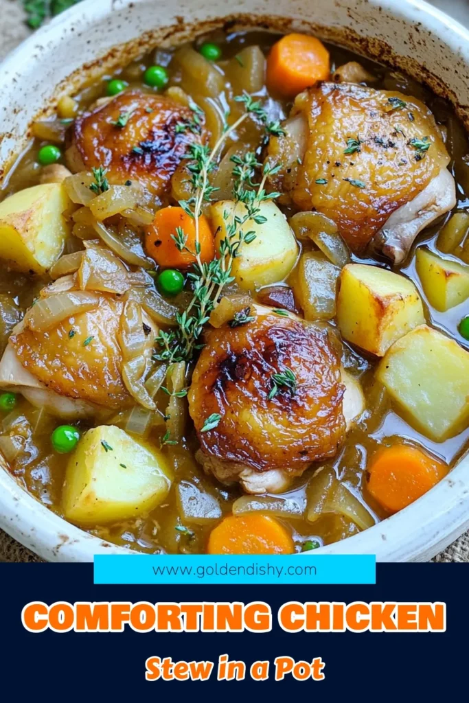 Warm up your evenings with this delicious Slow Cooker Rustic Chicken Stew! Packed with tender chicken, hearty vegetables, and aromatic herbs, this stew is comfort food at its finest. Perfect for busy days, just set it and forget it! Click to discover the full recipe and enjoy a cozy meal that your family will love. Don't miss out on this flavorful dish! #SlowCookerRecipes #ChickenStew #ComfortFood #EasyRecipes