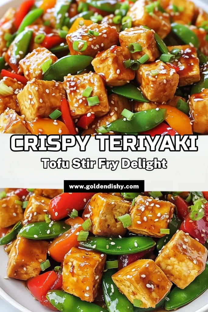 Looking for a quick and delicious meal? Try this Teriyaki Tofu Stir-Fry recipe! Packed with vibrant vegetables and crispy tofu, this vegan stir-fry with tofu is not only healthy but also irresistible. Perfect for a quick tofu dinner that's ready in just 30 minutes, and a great addition to your healthy tofu recipes collection. Savor this Asian vegetable stir-fry tonight and elevate your dinner game! Save this recipe for later! #TofuStirFry #VeganCooking #HealthyRecipes #QuickDinnerIdeas
