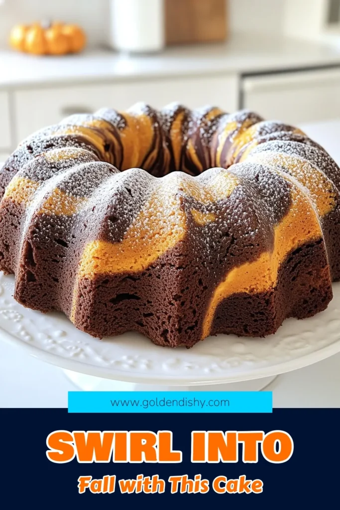 Indulge in the flavors of fall with this delightful Pumpkin Marble Bundt Cake! This easy-to-follow recipe combines rich pumpkin and chocolate for a stunning marbled effect that's perfect for gatherings or cozy nights at home. With simple ingredients and clear instructions, you can create a dessert that will impress everyone. Click through to discover the full recipe and make this seasonal favorite today! #PumpkinRecipes #BundtCake #FallBaking #DessertIdeas