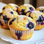 When I make Lemon Blueberry Muffins, I use simple, fresh ingredients. Each one plays a key role in creating that delightful bakery-style taste. Here’s what you’ll need: - 1 ½ cups all-purpose flour - ½ cup granulated sugar - 1 tablespoon baking powder - ¼ teaspoon salt - ¼ cup unsalted butter, melted and slightly cooled - 1 large egg, at room temperature - ½ cup buttermilk - Zest and juice of 1 lemon - 1 cup fresh blueberries - 1 teaspoon pure vanilla extract - Optional: Coarse sugar for topping These ingredients blend to form a batter that’s both fluffy and moist. The lemon zest and juice bring a bright flavor. Fresh blueberries add sweetness and a pop of color. You can use frozen blueberries, too, if fresh ones are hard to find. Just remember to fold them gently into the batter to keep them intact. Using buttermilk gives the muffins a tender crumb. If you don’t have buttermilk, you can mix yogurt with milk. The melted butter should be warm but not hot to avoid cooking the egg. This combination of flavors and textures makes every bite a treat! - Preheat the oven to 375°F (190°C). - Prepare a muffin tin with liners or grease it well. - In a large bowl, sift together: - 1 ½ cups all-purpose flour - ½ cup granulated sugar - 1 tablespoon baking powder - ¼ teaspoon salt - In another bowl, whisk together: - ¼ cup unsalted butter, melted and slightly cooled - 1 large egg - ½ cup buttermilk - Zest of 1 lemon - 2 tablespoons freshly squeezed lemon juice - 1 teaspoon pure vanilla extract - Pour the wet mixture into the dry ingredients. - Gently mix using a spatula or wooden spoon. - Do not overmix. A few lumps are okay. - Carefully fold in 1 cup fresh blueberries. Distribute them evenly without breaking. - Use a spoon or ice cream scoop to fill muffin cups about three-quarters full. - Sprinkle with coarse sugar for extra crunch if desired. - Bake for 18-20 minutes. Check doneness with a toothpick; it should come out clean. - Cool the muffins in the pan for about 5 minutes. - Transfer them to a wire rack to cool completely. - For a lovely touch, dust with powdered sugar before serving. Enjoy the delightful mix of lemon and blueberry! To make perfect bakery-style muffins, avoid overmixing. When you mix too much, the muffins become tough. Mix just until the dry and wet ingredients come together. It’s okay if there are lumps. Tempering butter is also key. Let the melted butter cool slightly. If it's too hot, it can cook the egg. A cooler butter helps create a light texture. Choosing the right blueberries matters. Fresh blueberries work best, but frozen ones are fine too. If using frozen, do not thaw them. This keeps their shape and color. To stop blueberries from sinking, toss them in flour before adding them to the batter. This simple trick helps them stay suspended in your muffins. Using buttermilk is a great choice. It adds moisture and a tender crumb. If you don’t have buttermilk, mix yogurt and milk instead. This gives you a similar creamy texture. Adding lemon zest boosts the flavor. Use zest from one lemon to make the muffins bright and fresh. The zest brings out the lemon's oil, giving your muffins a lovely aroma. {{image_4}} You can switch up the flavors in these muffins. Try lemon poppy seed muffins. Just add two tablespoons of poppy seeds to the batter. This gives a nice crunch and flavor. Another great option is blueberry lemon cream cheese muffins. Add dollops of cream cheese into the batter for a creamy surprise. The tanginess pairs well with lemon and blueberries. If you need gluten-free muffins, use almond or coconut flour. These flours work well and keep the muffins light. For vegan options, replace the egg with a flax egg. Mix one tablespoon of ground flaxseed with three tablespoons of water and let it sit. You can also use plant-based milk instead of buttermilk for a creamy texture. You can boost the texture and flavor with add-ins. Consider adding chopped nuts like walnuts or pecans. They add a nice crunch. Seeds like chia or sunflower seeds also work great. For a sweet touch, mix in chocolate chips. Dark chocolate pairs well with the tartness of the lemon and blueberries. Each option gives the muffins a unique twist to enjoy. To store leftover muffins, keep them at room temperature. Place them in a basket or on a plate. Cover them with a clean kitchen towel. This keeps them fresh for up to three days. Avoid plastic wrap, as it can make the muffins soggy. For future enjoyment, you can freeze muffins. Let them cool completely first. Wrap each muffin in plastic wrap or foil. Then, place them in a freezer bag. They can last up to three months in the freezer. When you want to enjoy one, simply take it out of the freezer. For best results, let it sit at room temperature for about 30 minutes. You can also reheat it in the microwave for about 15-20 seconds. This will bring back their soft texture. Use airtight containers or freezer bags for storage. This prevents air from drying them out. Label the bags with the date you made the muffins. This way, you can keep track of how long they have been stored. To check if your muffins are done, use a toothpick. Insert it into the center of a muffin. If it comes out clean or with a few moist crumbs, they are ready. This quick test helps you avoid overbaking. Overbaked muffins can become dry. Keep an eye on them during the last few minutes of baking. Yes, you can use frozen blueberries. When using frozen fruit, there are a few tips. First, do not thaw them before adding them to the batter. This keeps the muffins from turning purple. Second, add them straight from the freezer. This helps keep the muffins light and fluffy. Just be gentle when folding them in. To keep your muffins moist, use buttermilk or yogurt. These ingredients add rich flavor and moisture. Store muffins in an airtight container. This helps keep them fresh for days. For extra moisture, place a slice of bread in the container. The bread absorbs air and keeps muffins soft. Yes, you can make these muffins ahead of time. Bake them and let them cool completely. Store them in an airtight container for up to three days. You can also freeze them for longer storage. Just wrap each muffin in plastic wrap and foil. When ready, thaw them overnight in the fridge. Reheat in the oven or microwave for a warm treat. In this blog post, you learned how to make delicious blueberry muffins from scratch. We covered each step, from mixing ingredients to baking and cooling. I shared tips for perfect texture and flavor, plus fun variations to try. Baking is fun and can be a tasty way to spend time. Enjoy your muffins and get creative with flavors! Each bite brings joy, and sharing them makes it even better. Happy baking!
