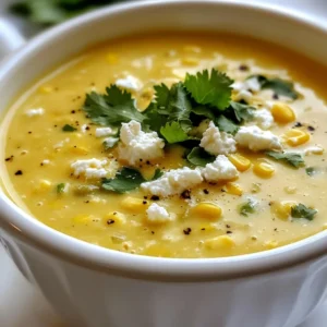 To make creamy poblano corn chowder, gather these fresh ingredients: - 2 large poblano peppers, roasted and diced - 1 tablespoon olive oil - 1 small onion, diced - 3 cloves garlic, minced - 2 cups fresh corn kernels (or frozen if needed) - 3 medium potatoes, diced - 4 cups vegetable broth - 1 cup heavy cream (or coconut milk for dairy-free) - 1 teaspoon smoked paprika - Salt and pepper to taste - Fresh cilantro, chopped (for garnish) - Crumbled queso fresco (optional, for garnish) Each ingredient plays a key role. The poblano peppers give a smoky flavor, and the corn adds sweetness. Potatoes create a hearty base, while cream brings richness. Fresh corn has a sweet crunch. It shines in this chowder. However, if fresh corn is hard to find, frozen corn works well. Frozen corn is often picked at peak ripeness, so it tastes great too. Just be sure to thaw it before adding it to the pot. Both options yield a tasty chowder. You can swap heavy cream for coconut milk if you prefer a dairy-free option. Coconut milk gives a nice creaminess and a hint of sweetness. Other non-dairy choices include almond milk or cashew cream. These options keep the chowder rich while catering to dietary needs. Always taste and adjust seasoning, as non-dairy milks may alter the flavor slightly. {{ingredient_image_2}} To start, you need to roast the poblano peppers. You can use an open flame or oven. If using an oven, set it to 450&deg;F (230&deg;C). Place the peppers on a baking sheet and roast them for about 15-20 minutes. Turn them often until the skins are blackened and blistered. After roasting, transfer the peppers to a bowl. Cover the bowl tightly with plastic wrap for about 10 minutes. This step helps to steam the skins, making them easier to peel. Once they cool, peel off the skins, remove the seeds, and dice the peppers finely. Next, heat one tablespoon of olive oil in a large pot over medium heat. Add one small diced onion and saut&eacute; for about 5 minutes. Stir occasionally until the onion is soft and clear. Then, add three minced garlic cloves to the pot. Cook for another 1-2 minutes until the garlic smells nice and becomes golden. Now, add the diced potatoes and two cups of corn kernels to the pot. Don't forget to include the diced roasted poblano peppers. Stir everything together well to combine all the flavors. Pour in four cups of vegetable broth and turn the heat up to high. Bring the mixture to a rolling boil. Once it boils, reduce the heat to low. Let the chowder simmer uncovered for 15-20 minutes. You want the potatoes to be tender. After the potatoes are soft, use an immersion blender to blend the chowder until it is smooth. If you don&rsquo;t have a hand blender, you can carefully pour it into a regular blender. If you like some chunks, blend only half of the chowder. Once blended, return the chowder to low heat. Stir in one cup of heavy cream or coconut milk along with one teaspoon of smoked paprika. Season with salt and pepper to your taste. Heat the chowder for another 5 minutes to warm everything evenly. Now it&rsquo;s ready to serve! To get that creamy texture, blend the chowder well. Use an immersion blender and mix until smooth. If you want some chunks, blend only half the chowder. This gives a nice mix of creamy and hearty. Adding heavy cream or coconut milk at the end adds richness. Heat gently after blending to keep it creamy. For extra flavor, try adding some lime juice or zest. This brightens up the dish. You can also toss in fresh herbs like thyme or oregano. They add depth without overpowering the poblanos. For a smoky kick, add more smoked paprika or some chipotle in adobo sauce. Crumbled queso fresco will also boost the taste and texture. Don&rsquo;t rush the roasting of the poblano peppers. Proper roasting brings out their full flavor. Overcooking the potatoes can make them mushy. Keep an eye on them as they simmer. Also, don&rsquo;t skip the seasoning. Taste and adjust salt and pepper as needed. Lastly, avoid boiling the chowder after adding cream. This can cause it to separate. Pro Tips Roasting Poblano Peppers: For a deeper flavor, roast the poblano peppers until they are fully charred, which enhances their smokiness and richness. Texture Variations: If you prefer a chunkier chowder, blend only half of the mixture and leave the rest as is for a delightful contrast in texture. Dairy-Free Option: Substitute heavy cream with coconut milk for a creamy, dairy-free version that adds a subtle sweetness to the chowder. Fresh Garnishes: Always garnish with fresh cilantro and optional queso fresco just before serving to add vibrancy and an extra layer of flavor. {{image_4}} You can make your chowder heartier by adding proteins. For chicken, cook diced pieces in olive oil before adding the onions. If you like shrimp, toss them in during the last few minutes of cooking. They need only a few minutes to cook through. For a plant-based option, use firm tofu. Just cube it and add it with the corn and potatoes. You can adjust the heat level to fit your taste. If you prefer mild flavors, skip the smoked paprika. For a bit of warmth, add a pinch of cayenne pepper. If you love spice, try adding diced jalape&ntilde;os or serrano peppers. Just remember to remove the seeds for less heat. Feel free to switch up the veggies based on the season. In summer, add fresh zucchini or bell peppers for a burst of color. In fall, you can mix in diced butternut squash. Each vegetable will bring its own flavor to the chowder, making it new and exciting every time you make it. To keep your creamy poblano corn chowder fresh, let it cool first. Place it in an airtight container. Make sure to seal it tightly. Store the chowder in the fridge. It will stay good for about 3 to 4 days. If you want to keep it longer, consider freezing it. When you&rsquo;re ready to enjoy leftovers, reheat the chowder gently. Pour it into a pot over low heat. Stir it often to avoid sticking. You can add a splash of broth or cream if it seems thick. This will help bring back its creamy texture. Heat until it&rsquo;s warmed through, but don&rsquo;t let it boil. Freezing is a great option if you want to save some chowder. First, let it cool completely. Then, pour it into freezer-safe containers. Leave some space at the top, as liquids expand when frozen. Label it with the date. When you want to eat it, move it to the fridge overnight to thaw. After that, reheat following the tips above for the best taste. Yes, you can make this chowder ahead of time. It tastes even better after the flavors meld. After cooking, let it cool completely. Store it in a sealed container in your fridge. This chowder will stay fresh for up to three days. Reheat it on the stove until warm, stirring gently. This chowder pairs well with several sides. I love serving it with crusty bread or warm tortillas. You can also add a fresh salad for a light touch. For extra flavor, top each bowl with crumbled queso fresco or fresh cilantro. These toppings make each bite special. The chowder stays good in the fridge for about three days. Make sure to store it in an airtight container. If you notice any changes in smell or color, it&rsquo;s time to toss it. To keep it fresh, reheat only what you plan to eat. Enjoy it warm for a cozy meal! This blog post covers the key steps to make a creamy poblano corn chowder. You learned about the best ingredients and how to prepare them. We discussed tips to get that perfect creamy texture and avoid common mistakes. Various protein options and spice levels can enhance your chowder. Proper storage techniques ensure you enjoy leftovers at their best. Making this chowder at home is fun and rewarding. Enjoy experimenting with flavors and ingredients!