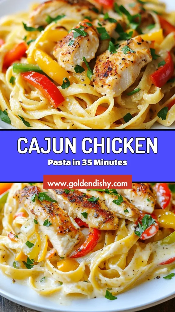 Discover the ultimate Spicy Cajun Chicken Pasta that's sure to impress! This easy spicy pasta recipe features tender chicken coated in Cajun seasoning, combined with al dente fettuccine and a creamy sauce. Perfect for a quick dinner, this Cajun chicken recipe brings together bold flavors and creamy goodness. Save this creamy Cajun pasta recipe for your next meal! Dive into deliciousness today! #CajunChicken #SpicyPasta #CreamyPasta #EasyRecipes