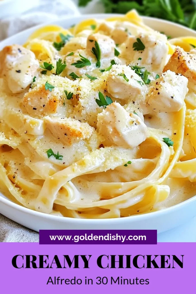Discover a simple and delicious way to make Instant Pot Chicken Alfredo! This creamy chicken Alfredo recipe combines perfectly cooked fettuccine pasta with succulent chicken in a rich, flavorful sauce. It's an easy fettuccine Alfredo that you can whip up in just 30 minutes! Perfect for a quick chicken Alfredo dinner, this pressure cooker Alfredo pasta is sure to impress. Try it today and savor the flavors! #InstantPotChickenAlfredo #CreamyAlfredo #DinnerIdeas #EasyPasta