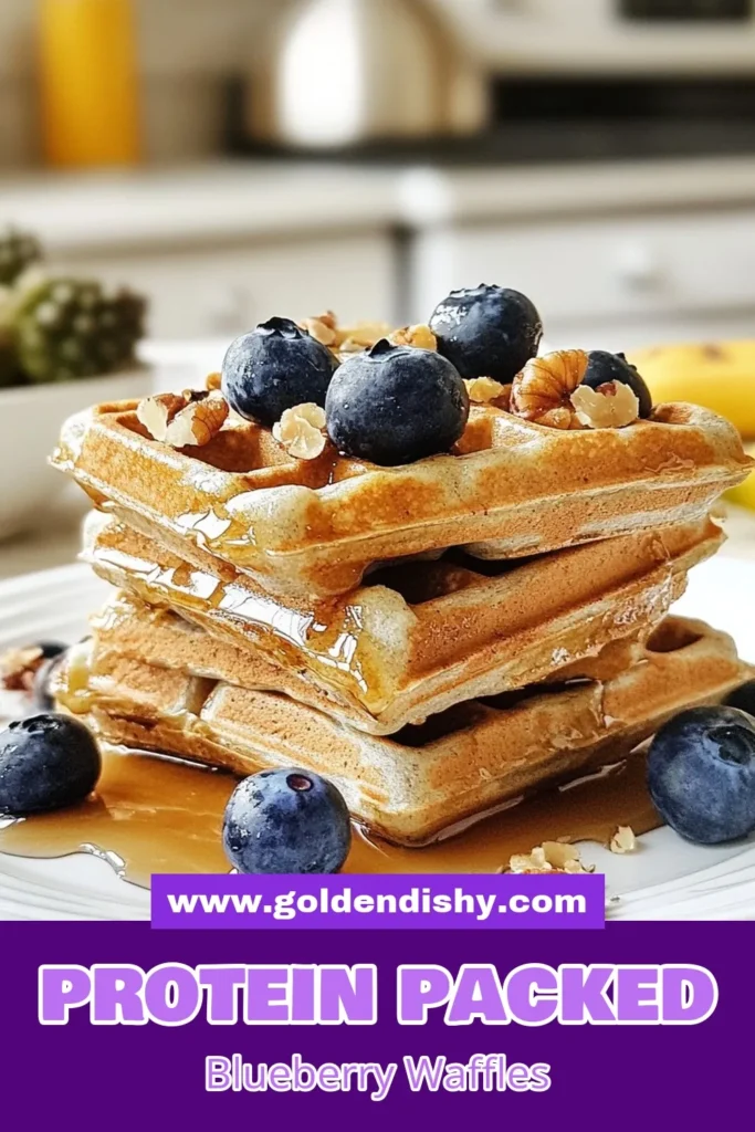 Start your day right with these delicious Blueberry Banana Protein Waffles! Packed with high protein, this healthy breakfast idea features cottage cheese for creaminess and banana for natural sweetness. These easy-to-make Banana Protein Waffles are perfect for fueling your mornings. Don’t miss out on this high protein waffle recipe that combines flavor and nutrition. Try them today! #BlueberryProteinWaffles #HealthyBreakfastIdeas #CottageCheeseWaffles #HighProteinWaffleRecipe