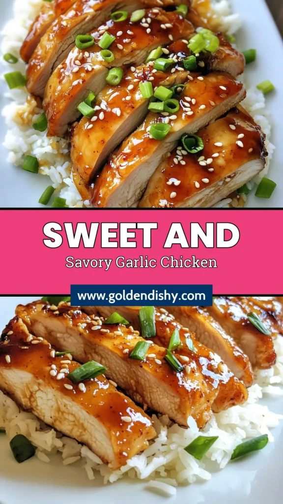 Indulge in this mouthwatering caramelized garlic chicken! This easy brown sugar chicken recipe features tender oven-baked chicken thighs marinated in a savory blend of garlic, ginger, and soy sauce. Perfect for a quick weeknight dinner, this flavorful dish is sure to impress. Serve it over jasmine rice or with steamed veggies for a complete meal. Save this recipe for your next easy chicken dinner! #BrownSugarChicken #CaramelizedGarlicChicken #ChickenDinner #OvenBakedChickenThighs