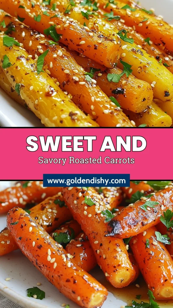 Discover the perfect blend of flavors with these Honey Sesame Roasted Carrots! This sesame oil recipe transforms baby carrots into a delicious, healthy side dish that's perfect for any meal. Easy to make and bursting with flavor, these honey roasted carrots are a must-try addition to your roasted vegetable dishes. Elevate your dining experience with this quick, healthy carrot recipe. Save this easy side dish recipe and impress your guests! #HoneyRoastedCarrots #HealthySideDishes #RoastedVegetables #CarrotRecipes