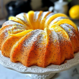 - 1 cup unsalted butter - 2 cups granulated sugar - 4 large eggs - 1 tablespoon lemon zest - 1/4 cup lemon juice - 3 cups all-purpose flour - 1 teaspoon baking powder - 1/2 teaspoon baking soda - 1 teaspoon kosher salt - 1/2 cup poppy seeds - 1 cup plain Greek yogurt - Cups to grams: - 1 cup of unsalted butter = 227 grams - 1 cup of granulated sugar = 200 grams - 1 cup of plain Greek yogurt = 245 grams - Tablespoons to teaspoons: - 1 tablespoon = 3 teaspoons - Choosing fresh lemons: Look for lemons that are bright and firm. The skin should be smooth, not wrinkled. Fresh lemons have more juice and zest, enhancing the flavor of your cake. - Selecting poppy seeds: Choose fresh, whole poppy seeds for the best flavor. Check the color; they should be a rich blue or black. Avoid any seeds that look dull or old, as they won't add the same delightful crunch or flavor. Using high-quality ingredients makes your Lemon Poppy Seed Pound Cake truly shine. Each bite bursts with zesty lemon flavor and the unique crunch of poppy seeds. Enjoy baking! {{ingredient_image_2}} First, set your oven to 350&deg;F (175&deg;C). This will ensure even baking. You need to prepare your pan too. Use a 10-inch bundt pan or a standard loaf pan. Grease it well with butter, then dust it with flour. This step helps the cake slide out easily after baking. Set the prepared pan aside for later. Now, let&rsquo;s make the batter. In a large mixing bowl, use an electric mixer to cream 1 cup of softened butter and 2 cups of granulated sugar together. Mix until the mix turns light and fluffy. This takes about 3-4 minutes. Next, add 4 large eggs one at a time. Mix well after each egg. Then, add 1 tablespoon of freshly grated lemon zest and 1/4 cup of freshly squeezed lemon juice. Combine these ingredients well until everything is mixed. In another bowl, whisk together 3 cups of sifted all-purpose flour, 1 teaspoon of baking powder, 1/2 teaspoon of baking soda, and 1 teaspoon of kosher salt. This is your dry mix. You will now add this dry mix to your wet mix. Do this in parts, alternating with 1 cup of plain Greek yogurt. Start and end with the dry mix. Mix until just combined. Be careful not to overmix. This helps keep your cake tender. Pour the batter into your prepared pan, smoothing the top with a spatula. Bake in your preheated oven for about 50-60 minutes. To check for doneness, insert a toothpick into the center. If it comes out clean or with a few moist crumbs, the cake is ready. Once baked, pull the cake from the oven. Let it cool in the pan for about 10-15 minutes. After that, gently move it to a wire rack to cool completely. Enjoy the aroma while the cake cools! To make your Lemon Poppy Seed Pound Cake light and fluffy, follow these steps: - Use room temperature ingredients. This means butter, eggs, and yogurt. They mix better and help the cake rise. - Cream your butter and sugar well. Mix them for about 3-4 minutes until light and fluffy. This adds air to the batter. Some mistakes can ruin your cake: - Overmixing the batter. Mix just until combined. Too much mixing makes the cake dense. - Not measuring ingredients accurately. Use a scale for precision. This ensures the best results. Want to boost the lemon flavor? Here are some ideas: - Add more lemon zest. Use zest from extra lemons for a brighter taste. - Try flavored yogurt. Use lemon or vanilla yogurt instead of plain. It gives a nice twist to the flavor. Pro Tips Use Room Temperature Ingredients: Ensure your butter, eggs, and yogurt are at room temperature for a smoother batter and better rise. Don&rsquo;t Overmix: Mix the batter until just combined to avoid a dense cake. A few lumps are okay! Check for Doneness: Use a toothpick to test the center of the cake; it should come out clean or with a few moist crumbs. Enhance the Flavor: For an extra burst of lemon flavor, add a teaspoon of lemon extract to the batter. {{image_4}} You can easily change the taste of your Lemon Poppy Seed Pound Cake. Adding blueberries or raspberries gives a fruity twist. Just fold in one cup of fresh or frozen berries. The berries add color and a burst of flavor. You can also add a teaspoon of vanilla extract. This gives the cake a warm, sweet note. The vanilla and lemon mix well together for a rich taste. If you need gluten-free options, use gluten-free flour. Look for a blend that works for baking. This way, everyone can enjoy the cake. For vegan adaptations, replace the eggs with applesauce or flaxseed meal. Use a plant-based yogurt instead of Greek yogurt. These swaps keep the cake moist and tasty without dairy or eggs. This cake is amazing on its own, but you can enhance it. Serve it with a scoop of ice cream or a dollop of whipped cream. The creamy toppings balance the zesty cake. For a pretty presentation, garnish the top with fresh lemon slices and a sprinkle of poppy seeds. This makes your dessert not just tasty but also beautiful. To store leftover cake, wrap it well in plastic wrap. This keeps air out and moisture in. You can also place it in an airtight container. This helps the cake stay soft and fresh. For added moisture, I like to place a slice of bread in the container. The bread absorbs air and keeps the cake moist. To freeze the cake, let it cool completely. Wrap it tightly in plastic wrap, then in foil. This double wrap helps prevent freezer burn. You can freeze it for up to three months. When you want to enjoy it, move the cake to the fridge overnight. Let it thaw slowly for the best flavor. If you&rsquo;re in a hurry, you can thaw it at room temperature for a few hours. At room temperature, Lemon Poppy Seed Pound Cake lasts about three days. Keep it covered to avoid drying out. If you put it in the fridge, it can last up to a week. However, refrigeration can change the cake&rsquo;s texture, making it a bit denser. For the best taste and texture, enjoy it at room temperature. You can use several items in place of Greek yogurt. Here are some options: - Sour cream: Use a 1:1 ratio. - Plain yogurt: This works well too, just make sure it's plain. - Cottage cheese: Blend until smooth, use 1 cup for 1 cup. - Buttermilk: Use 1 cup for 1 cup, but reduce liquid in the recipe slightly. Each of these can give a nice texture to your Lemon Poppy Seed Pound Cake. Yes, you can make this cake ahead of time. Here are some tips: - Baking in advance: Bake the cake up to three days before you serve it. - Storage: Keep it wrapped in plastic wrap to stay fresh. - Freezing: You can freeze the cake for up to three months. Wrap it tightly in plastic wrap and foil. - Thawing: Thaw in the fridge overnight before serving. This way, you can enjoy the cake without stress on the day of your event. You can tell when your cake is done by using these simple methods: - Toothpick test: Insert a toothpick in the center. If it comes out clean or with a few crumbs, it's ready. - Visual cues: The cake should be golden brown and pull slightly from the pan sides. - Spring test: Gently press the top. If it springs back, it&rsquo;s done. Checking these signs helps you avoid overbaking. Serving your cake beautifully makes it even more special. Here are some tips: - Presentation: Use a decorative cake stand for a nice touch. - Garnish: Add fresh lemon slices and a sprinkle of poppy seeds on top. - Pairings: It goes well with whipped cream or a scoop of vanilla ice cream. These ideas will impress your guests and elevate your cake's look! This blog post covered the key ingredients and steps to make Lemon Poppy Seed Pound Cake. We discussed the right ingredients, measurement tips, and common mistakes to avoid. You can create a moist, flavorful cake by following these steps. Remember to experiment with flavors and adaptations if needed. Proper storage keeps your cake fresh for longer. Enjoy sharing this treat, and don't forget to try new serving ideas. Happy baking!
