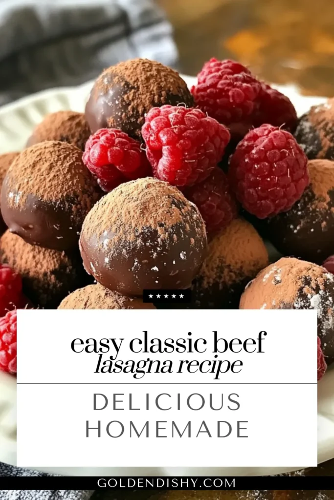 Indulge in the rich flavor of homemade chocolate truffles with these decadent chocolate raspberry truffles. Made with fresh raspberries, high-quality dark chocolate, and a touch of cream, these gourmet chocolate treats are a must-try for dessert lovers. Perfect for gifts or special occasions, this easy recipe will satisfy your sweet cravings. Save this chocolate dessert recipe today and impress your friends! #ChocolateRaspberryTruffles #GourmetChocolateTreats #FreshRaspberryRecipes #DecadentChocolateDessert
