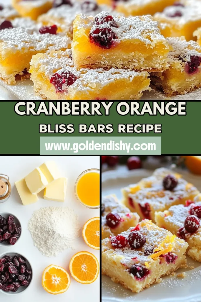 Indulge in these delightful cranberry orange shortbread bars, the perfect festive shortbread recipe for your holiday gatherings. With vibrant orange zest and sweet dried cranberries, this easy cranberry dessert is sure to impress. Ideal for holiday baking recipes, these elegant bars will become a favorite in your kitchen. Don't miss out on this treat—save the recipe and start baking today! #CranberryShortbreadBars #OrangeZestDessert #FestiveShortbreadRecipe #EasyCranberryDessert