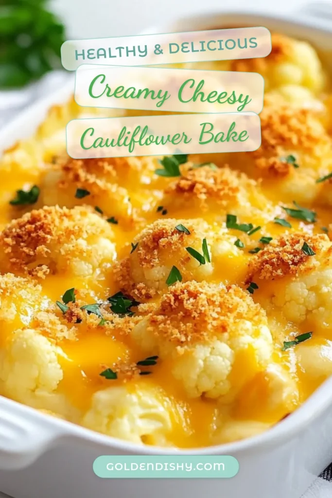 Indulge in a deliciously creamy cheesy cauliflower bake that's perfect for any occasion. This easy-to-make baked cauliflower recipe combines tender cauliflower with a rich cream cheese casserole for a delightful cauliflower cheese dish. Whether you’re looking for a cheesy vegetable bake or a comfort food favorite, this recipe is a must-try! Save and click for the full recipe now! #CheesyCauliflowerBake #BakedCauliflowerRecipes #CreamyCauliflowerCasserole #CheesyVegetableBake