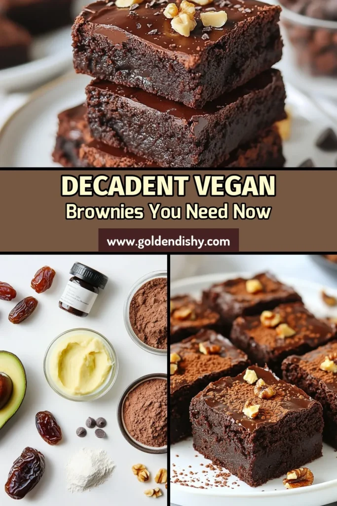 Indulge in these delicious vegan chocolate brownies made with creamy avocado for an unforgettable treat! This avocado brownies recipe not only satisfies your sweet tooth but also offers a healthy vegan dessert option. Made with whole wheat flour, these dairy-free brownies are packed with flavor. Perfect for any occasion, they're a guilt-free dessert you'll love. Save this recipe for your next baking adventure! #VeganBrownies #HealthyDesserts #DairyFree #VeganBaking