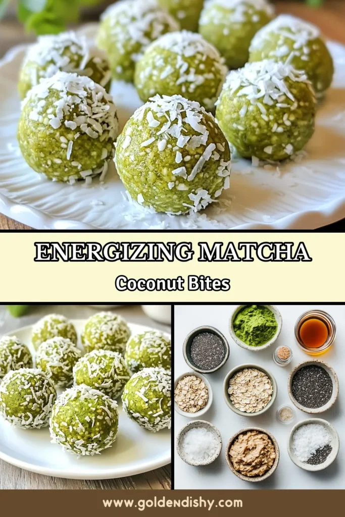 Discover a delicious and nutritious treat with these Matcha Coconut Energy Balls! Perfect as coconut energy snacks, these no-bake energy bites are great for any time of the day. Packed with wholesome ingredients, they are part of healthy snack recipes that fit into vegan matcha recipes too! Make a batch today for a quick energy boost! Save this recipe for later and enjoy the goodness! #MatchaEnergyBalls #HealthySnacks #VeganRecipes #NoBakeBites