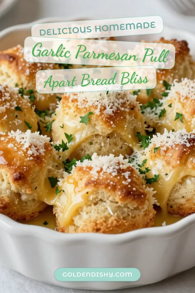 Discover the irresistible Garlic Parmesan Monkey Bread that will elevate your snack game! This easy Monkey Bread recipe features pull-apart bread coated in buttery garlic goodness and topped with fresh Parmesan cheese. Perfect for gatherings or a cozy night in, this easy garlic bread will have everyone coming back for more. Try this Parmesan Monkey Bread today and make your next meal a hit! Save and share now! #MonkeyBreadRecipe #GarlicBread #PullApartBread #ParmesanMonkeyBread