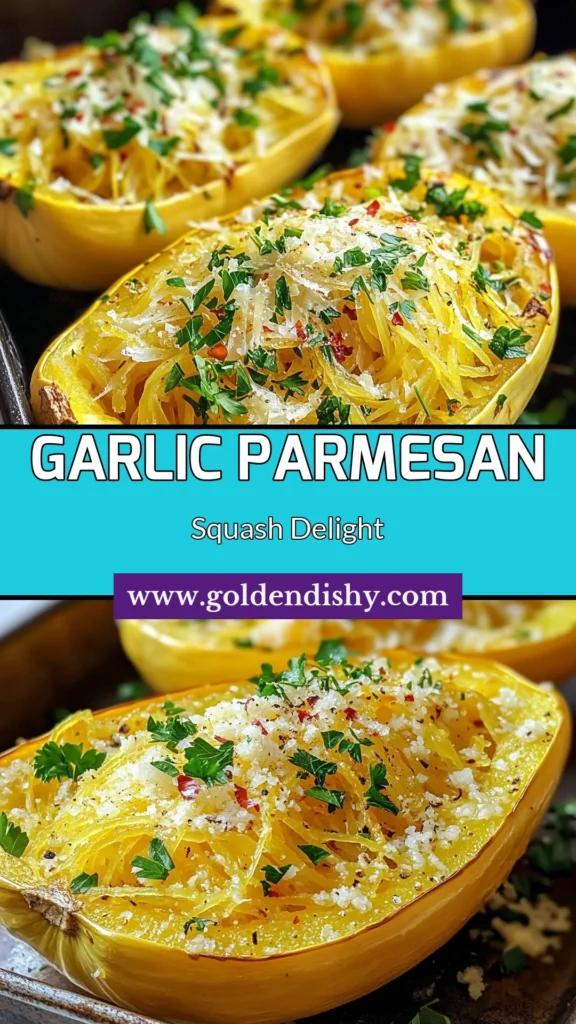 Discover the deliciousness of roasted garlic spaghetti squash in this healthy baked spaghetti squash recipe that's perfect for any vegetarian meal. Tossed with Parmesan cheese, this dish showcases tasty Parmesan cheese recipes while offering a fantastic alternative to traditional pasta. Explore this easy vegetarian squash dish and transform your dinner! Save this recipe for later and enjoy nutritious meals! #SpaghettiSquash #HealthyRecipes #VegetarianDishes #ParmesanCheese