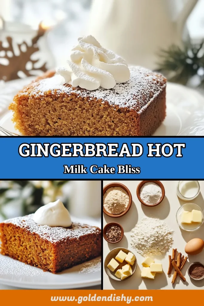 Discover the joy of baking with this delicious gingerbread hot milk cake, perfect for your holiday celebrations! This easy gingerbread dessert features warm spices and a moist texture, making it an ideal choice for festive cake ideas. Impress your family and friends with this wonderful addition to your holiday cake recipes. Don’t forget to save this recipe for later and bring warmth to your gatherings! #GingerbreadHotMilkCake #HolidayBaking #EasyDesserts #FestiveRecipes