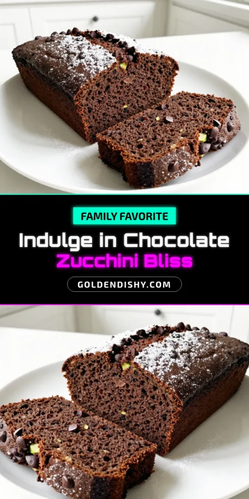 Indulge in this delicious double chocolate zucchini bread that's both satisfying and healthy! This chocolate zucchini bread recipe combines fresh zucchini with rich cocoa and chocolate chips for a decadent zucchini bread experience. Perfect for breakfast or dessert, this healthy chocolate bread will be a hit with the whole family. Try this easy recipe today and savor every bite! Save for later! #DoubleChocolateZucchiniBread #HealthyDesserts #ZucchiniBread #ChocolateLovers