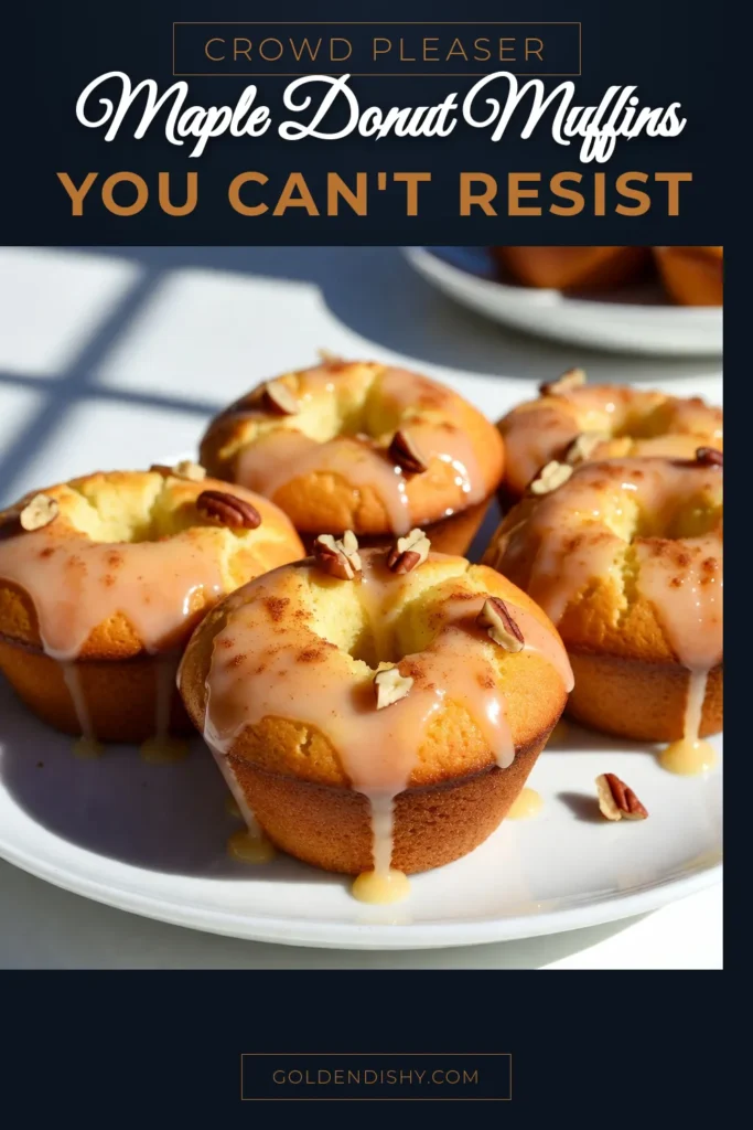 Indulge in these irresistible Maple Glazed Donut Muffins with this easy muffin recipe! Perfectly fluffy and sweet, each bite is enhanced by a delicious maple glaze for a delightful twist on traditional baked donut muffins. Using simple ingredients and our step-by-step guide, you'll have homemade maple syrup desserts ready in no time. Try this donut muffins recipe and elevate your breakfast game today! #MapleGlazedDonuts #BakedDonutMuffins #EasyMuffinRecipe #MapleSyrupDesserts