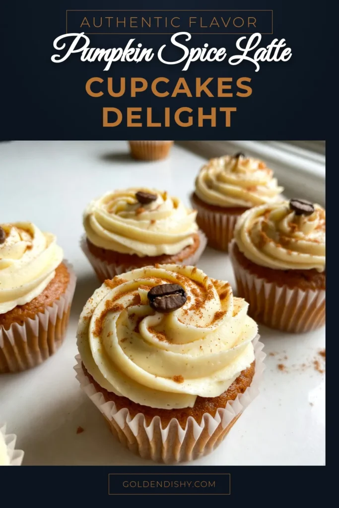 Indulge in the ultimate fall dessert with these delicious pumpkin spice latte cupcakes. This pumpkin puree cupcake recipe combines rich pumpkin flavor with brewed coffee for a unique twist on homemade coffee cupcakes. Topped with creamy, dreamy cream cheese frosting for cupcakes, they are the perfect treat for any autumn gathering. Save this recipe to enjoy all season long! #PumpkinSpiceLatteCupcakes #FallDessertRecipes #HomemadeCoffeeCupcakes #CupcakeRecipes