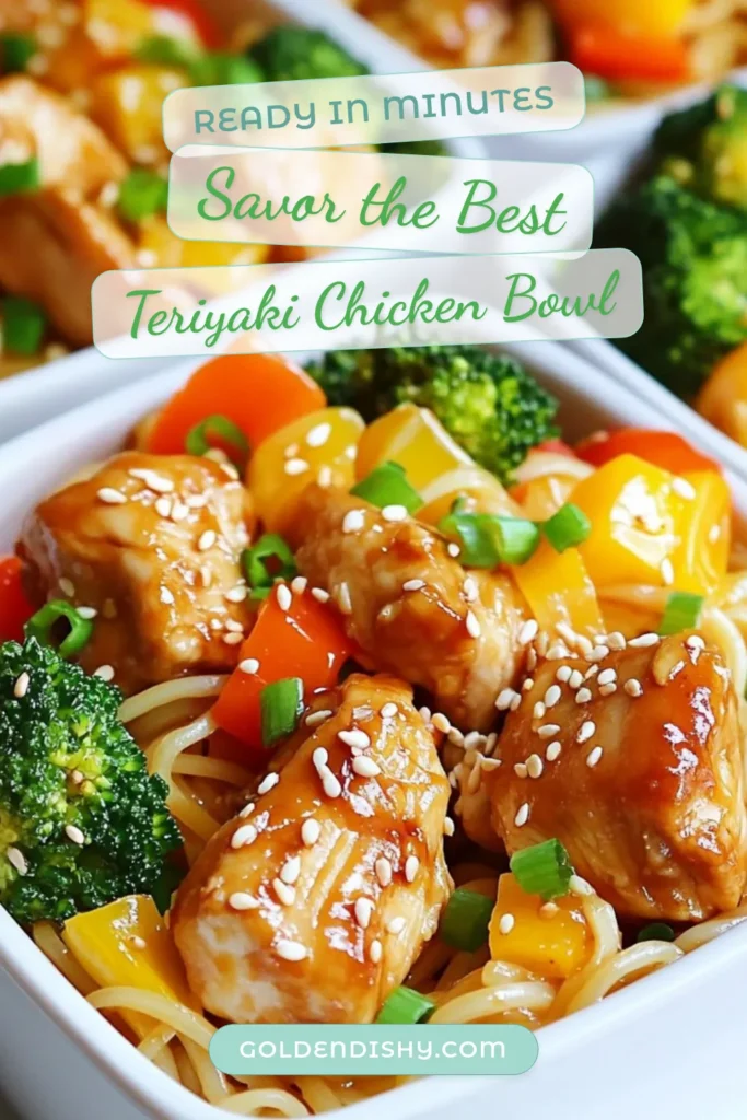 Looking for a delicious and easy teriyaki chicken noodle bowl recipe? This rice noodle recipe perfectly combines tender stir-fried chicken noodles with vibrant veggies for an Asian inspired dinner. Ready in just 30 minutes, it’s a quick weeknight meal that the whole family will love. Dive into this irresistible teriyaki chicken noodle bowl tonight! Save this recipe for later! #TeriyakiChicken #NoodleBowl #EasyDinner #RiceNoodles