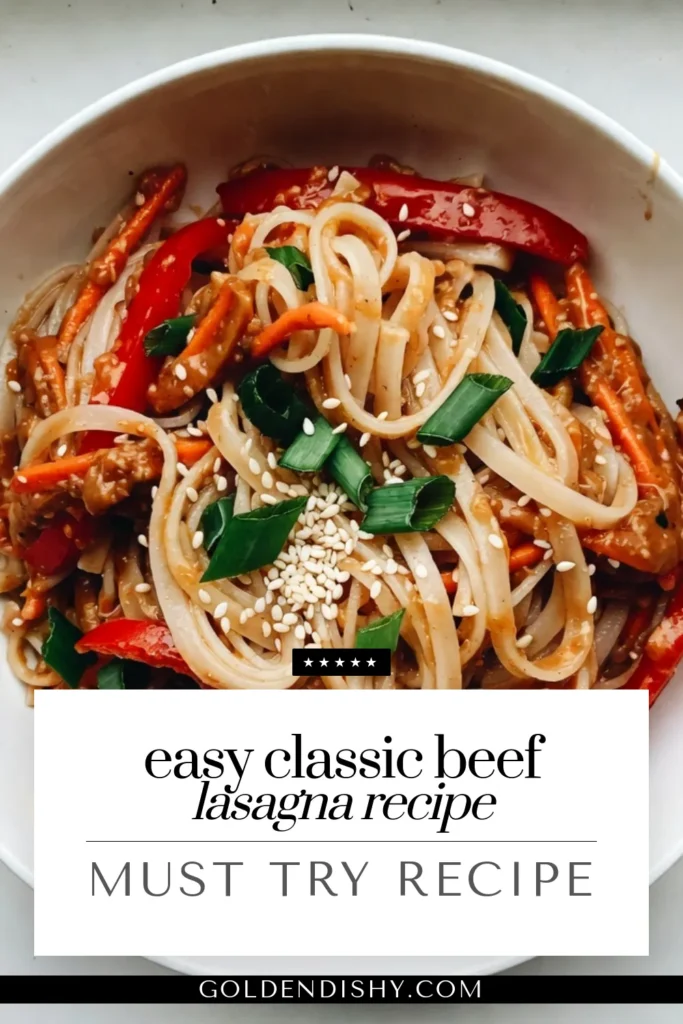 Discover the ultimate Spicy Sesame Peanut Noodles recipe, perfect for a quick meal. This vegetarian rice noodle recipe features creamy peanut butter and fresh veggies, delivering delicious flavors in just 25 minutes. Plus, it's a gluten-free peanut noodles option, making it suitable for everyone. Elevate your dinner with this quick Asian noodle dish. Save this Spicy Peanut Noodles recipe for your next culinary adventure! #SpicyPeanutNoodles #SesameNoodleRecipe #GlutenFreeNoodles #QuickAsianDish