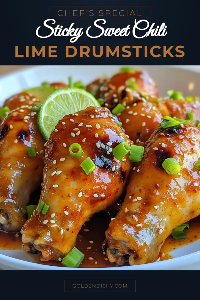 Savor the deliciousness of sweet chili lime drumsticks with this easy chicken marinade! This grilled chicken drumsticks recipe combines sweet and tangy flavors for a mouthwatering Asian-inspired chicken dish. Perfectly sticky and grilled to perfection, these sticky chicken drumsticks will impress everyone. Try it today and elevate your grilling game! Save this recipe for your next cookout. #SweetChiliLimeDrumsticks #GrilledChicken #EasyChickenMarinade #AsianInspiredRecipes