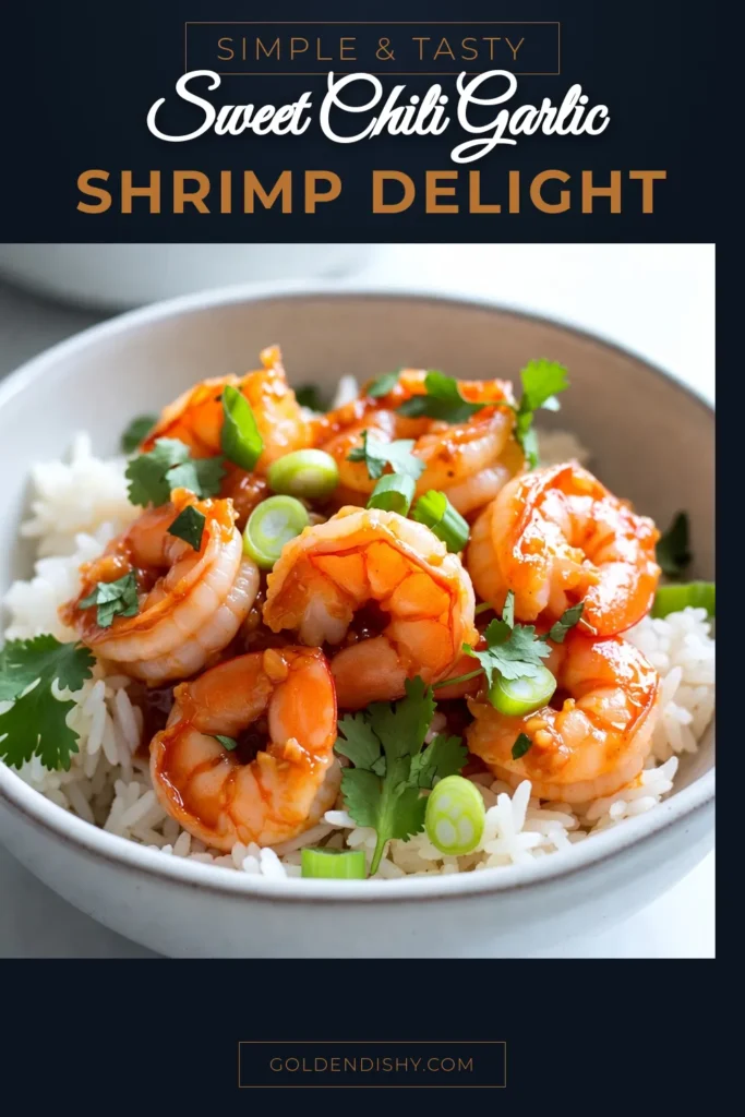 Discover the ultimate Sweet Chili Garlic Shrimp recipe that's perfect for busy weeknights! This easy shrimp recipe is bursting with flavor and can be ready in just 15 minutes. Impress your family or guests with this quick garlic shrimp, a spicy shrimp dish garnished with fresh cilantro and green onions. Perfect over rice or veggies! Save this recipe for your next meal! #SweetChiliGarlicShrimp #EasyShrimpRecipes #QuickGarlicShrimp #SpicyShrimpDish