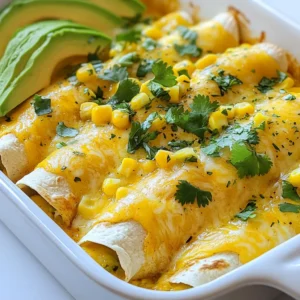 - 2 cups cooked chicken, shredded - 1 cup cream cheese, softened to room temperature - 1 cup shredded mozzarella cheese, divided - 1 cup corn kernels (either fresh or frozen) - 1/4 cup honey To make these enchiladas, you need some key ingredients. First, shredded chicken gives a great base. You can use leftover chicken or cook fresh chicken. Next, cream cheese adds creaminess. It makes the filling rich and smooth. Mozzarella cheese brings gooey goodness. Corn adds a sweet crunch. Finally, honey gives a touch of sweetness that balances the flavors. - 1/4 cup fresh lime juice (approximately 2 limes) - 1 teaspoon chili powder - 1 teaspoon ground cumin - 1 cup enchilada sauce (store-bought or homemade) - Salt and black pepper to taste Lime juice brightens up the dish. It adds a zesty kick that pairs well with the chicken. Chili powder and ground cumin bring warmth and depth. You can adjust these spices to fit your taste. The enchilada sauce ties everything together. It soaks into the tortillas, making them flavorful. Don&rsquo;t forget to season with salt and pepper! - 8-10 corn tortillas Corn tortillas are classic for enchiladas. They add authentic flavor and texture. You can find them in most grocery stores. To warm tortillas, you have two easy options. First, heat them in a dry skillet over low heat. This takes just a minute. Second, you can microwave them for about 20 seconds. Warming makes them soft and easy to roll. It helps prevent tearing. Choose the method you like best! {{ingredient_image_2}} First, preheat your oven to 375&deg;F (190&deg;C). This step is key for perfect enchiladas. Next, grab a large bowl. Mix the following ingredients together: - 2 cups cooked chicken, shredded - 1 cup cream cheese, softened - 1/2 cup shredded mozzarella cheese - 1 cup corn kernels - 1/4 cup honey - 1/4 cup fresh lime juice - 1 teaspoon chili powder - 1 teaspoon ground cumin - Salt and black pepper to taste Stir the mixture until it is creamy and well combined. This filling is what makes the enchiladas so tasty! Now, let's warm the corn tortillas. You can do this in a dry skillet over low heat or in the microwave for about 20 seconds. Warming them makes them easier to roll. Take one warmed tortilla and spoon about 1/4 cup of the chicken mixture into the center. Carefully roll the tortilla tightly, keeping the filling inside. Place it seam-side down in a greased 9x13 inch baking dish. Repeat this with the rest of the tortillas until the filling is gone. Once all the enchiladas are in the dish, it&rsquo;s time to add some sauce. Pour 1 cup of enchilada sauce evenly over the top. Make sure every enchilada is covered. Then, sprinkle the remaining mozzarella cheese on top. Bake the enchiladas for 20-25 minutes in the oven. You want the cheese to be melted and bubbly with a golden brown color. After baking, let them cool for a few minutes. Garnish with fresh cilantro leaves for a pop of flavor. Enjoy these delicious honey lime chicken enchiladas hot! To keep your enchiladas from oozing, use the right amount of filling. Each tortilla needs about 1/4 cup of the chicken mixture. If you overfill, the filling spills out during baking. Warming the tortillas is very important. Cold tortillas break easily. You can warm them in a dry skillet for a few seconds or in the microwave for about 20 seconds. This makes them flexible and easy to roll. Using fresh ingredients boosts the taste of your enchiladas. Fresh lime juice gives a bright flavor. If you can, use fresh corn instead of frozen for a sweeter crunch. If you need substitutes, try agave syrup instead of honey. For lime juice, you can use lemon juice, but it changes the flavor a bit. Both options work well in a pinch. Serve your enchiladas with sliced avocado on the side. The creaminess of avocado pairs nicely with the enchiladas. You can also add fresh cilantro as a garnish for extra flavor. Best sides include a simple salad or some Mexican rice. Both sides add color and texture to your meal. Enjoy your tasty honey lime chicken enchiladas! Pro Tips Warm the Tortillas: This makes them more pliable and easier to roll without tearing. Use Rotisserie Chicken: For a quicker prep time, store-bought rotisserie chicken can be a huge time-saver. Customize the Spice Level: Adjust the chili powder to your preference or add diced jalape&ntilde;os for extra heat. Let Them Rest: After baking, allow the enchiladas to sit for a few minutes to help them hold their shape when serving. {{image_4}} You can make honey lime chicken enchiladas fit many diets. - Vegetarian options: Swap the chicken for saut&eacute;ed mushrooms or zucchini. Add more corn for texture. You can also use black beans for a protein boost. - Gluten-free tortillas: Choose gluten-free corn tortillas. They work well with all the fillings and flavors. Want to change it up? Here are some ideas: - Adding black beans or peppers: Mix in black beans for extra protein. Diced bell peppers add crunch and color. Both are tasty options for more flavor. - Different cheeses or salsas: Try using pepper jack cheese for a spicy kick. You can also switch up the salsa. Use a fresh pico de gallo or a roasted tomato salsa for variety. How you serve your enchiladas can make a difference. - Serving platters: Use a colorful platter to show off the enchiladas. This makes the dish more inviting. - Garnishing techniques: Sprinkle fresh cilantro on top. Add a few avocado slices for a creamy touch. You can also drizzle extra enchilada sauce for added flair. To store leftovers, let the enchiladas cool first. Then, place them in an airtight container. I recommend using glass containers, as they help keep the flavors fresh. You can also cover the dish tightly with plastic wrap or foil. Yes, you can freeze enchiladas! To do this, let them cool completely. Wrap each enchilada in foil or place them in a freezer-safe bag. This keeps them safe and tasty. To reheat frozen enchiladas, bake them at 350&deg;F (175&deg;C) for about 30-35 minutes. Cover them with foil to avoid drying out. You can store cooked enchiladas in the fridge for up to three days. If you freeze them, they can last for about three months. Look for signs of spoilage, like a bad smell or mold. If they smell off or look strange, it's best to throw them away. Can I use leftover chicken for this recipe? Yes, you can use leftover chicken. This recipe works great with any cooked chicken. Just shred it and mix it in. It saves time and adds great flavor. What's the best way to make homemade enchilada sauce? To make enchilada sauce, blend tomatoes, chili powder, garlic, and onion. Simmer this mix until it thickens. You can add spices like cumin for extra depth. This sauce is fresh and full of flavor. Can I make enchiladas in advance? Yes, you can prepare enchiladas ahead of time. Assemble them and keep them in the fridge. Just bake them when you are ready. This makes meal prep so easy. How do I know when the enchiladas are done? Check for golden cheese on top and bubble in the sauce. If the cheese is melted and bubbly, they are ready. Let them cool a bit before serving. What can I substitute for cream cheese? You can use Greek yogurt or sour cream instead. Both options will keep the filling creamy. They also add a nice tangy taste. How do I make this recipe spicier? To add spice, mix in diced jalape&ntilde;os or use a spicier enchilada sauce. You can also add more chili powder. Adjust it to your heat preference. We explored the key ingredients for enchiladas, from shredded chicken to honey. I shared step-by-step instructions for easy preparation and assembly. Tips on enhancing flavor and serving options made this dish shine. Dietary variations and storage tips ensure everyone can enjoy it, even later on. You can create flavorful, satisfying enchiladas with confidence now. Embrace these ideas and make your next meal a hit!