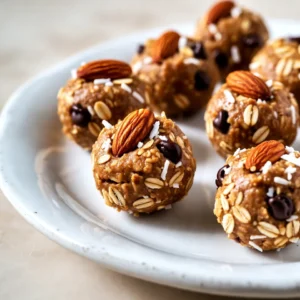 To make Almond Joy Energy Bites, you need a few simple ingredients. Each one adds flavor and texture. Here&rsquo;s what you&rsquo;ll need: - 1 cup rolled oats - 1/2 cup almond butter - 1/4 cup honey or maple syrup - 1/2 cup shredded unsweetened coconut - 1/4 cup dark chocolate chips - 1/4 cup sliced almonds - 1/2 teaspoon vanilla extract - 1/4 teaspoon sea salt These ingredients come together to create a snack that tastes just like the candy bar. The rolled oats provide a hearty base. Almond butter gives richness and creaminess. Honey or maple syrup adds sweetness. Shredded coconut brings a lovely texture. Dark chocolate chips give a sweet bite. Sliced almonds add crunch. Vanilla extract enhances the flavor, and sea salt balances it all. Gather these items before you start. This will make your cooking process smooth and easy. You can find most of these ingredients at your local store. If you want to customize the bites, I&rsquo;ll share tips in later sections. For now, let&rsquo;s focus on these essential ingredients that make your Almond Joy Energy Bites so delicious! {{ingredient_image_2}} First, grab a large mixing bowl. Add 1 cup of rolled oats, 1/2 cup of almond butter, and 1/4 cup of honey or maple syrup. Next, toss in 1/2 cup of shredded unsweetened coconut, 1/4 cup of dark chocolate chips, and 1/4 cup of sliced almonds. Lastly, pour in 1/2 teaspoon of vanilla extract and sprinkle in 1/4 teaspoon of sea salt. Now, take a sturdy spatula or your hands to mix all the ingredients well. If you use your hands, the warmth helps everything stick together better. Once mixed, cover the bowl with plastic wrap. Place it in the fridge for about 30 minutes. This chilling time makes it easier to shape the energy bites. After the mixture has chilled, use a tablespoon to scoop portions. Roll each portion into bite-sized balls. Place the balls on a parchment-lined tray, leaving space between them. Once you've shaped all the bites, return the tray to the fridge for another 30 minutes. This final chill helps firm up the bites, giving them a satisfying texture. After they set, transfer the bites to an airtight container. Store them in the fridge, and they will stay fresh for up to one week. - Best Mixing Techniques: I like to use a sturdy spatula or my hands. The warmth from my hands helps the mix bond well. Make sure to combine all the ingredients until they are evenly mixed. This ensures every bite tastes great. - Importance of Chilling Time: Chilling the mixture is key. I cover it with plastic wrap and chill for about 30 minutes. This makes it easier to shape into bites. The cold also helps the flavors set and meld together. - Suggestions for Rolling Uniform Bites: Use a tablespoon to scoop the mixture. This way, each bite is the same size. Roll them in your palms gently to make them round. Space them out on a parchment-lined tray to avoid sticking. - Alternatives for Almond Butter: If you need a swap, try peanut butter or sunflower seed butter. Both give a nice flavor and work well in this recipe. - Options for Sweeteners: Besides honey, you can use maple syrup or agave nectar. Each sweetener adds its own unique taste, so choose what you like best. - Dairy-Free Chocolate Solutions: If you want to go dairy-free, use dairy-free dark chocolate chips. They taste just as good and keep the bites delicious. Pro Tips Use Fresh Ingredients: For the best flavor and nutritional value, use fresh, high-quality ingredients. Opt for natural almond butter without added sugars or oils. Customize Your Mix-Ins: Feel free to swap out the dark chocolate chips or sliced almonds for your favorite nuts or dried fruits to create your own unique flavor combinations. Experiment with Sweeteners: Adjust the sweetness to your preference by using more or less honey or maple syrup. You can also try adding a pinch of stevia or agave syrup for a sugar-free option. Store Properly: Keep the energy bites in an airtight container in the refrigerator to maintain their freshness. You can also freeze them for up to three months for longer storage. {{image_4}} You can play with flavors in your Almond Joy Energy Bites. Here are some fun ideas: - Adding Different Nuts or Seeds: Swap sliced almonds for walnuts or pecans. You can also add chia seeds for a bit of crunch and nutrition. - Incorporating Dried Fruits: Mix in dried cherries or apricots for a fruity twist. These add natural sweetness and a chewy texture. - Experimenting with Flavor Extracts: Try using almond or coconut extract instead of vanilla. This adds a new layer of flavor that can surprise your taste buds. You can easily modify this recipe to fit different diets. Here&rsquo;s how: - Vegan Option: Substitute honey with maple syrup or agave nectar. This keeps your bites sweet while being plant-based. - Gluten-Free Version: Use certified gluten-free oats. This ensures everyone can enjoy the bites without worry. - Higher Protein Alternative: Add a scoop of protein powder to the mixture. This boosts the protein content, making these bites great for a post-workout snack. - Airtight Container Guidelines: Always store your Almond Joy Energy Bites in an airtight container. This keeps them fresh longer and prevents them from drying out. You can use glass or plastic containers with tight seals. - Optimal Refrigeration Tips: Place the container in the refrigerator. The cool environment will help maintain their texture and flavor. Remember, they taste best when chilled! - Freezing Instructions: If you want to save some for later, you can freeze them. Just place the bites in a single layer on a tray. Once frozen solid, transfer them to a freezer-safe bag or container. They can last for up to three months in the freezer. - How Long They&rsquo;ll Stay Fresh: When stored properly in the fridge, your energy bites will stay fresh for about one week. This makes them a great grab-and-go snack for busy days. - Signs of Spoilage: Check for any off smells or changes in texture. If they feel sticky or look discolored, it's best to discard them. Always trust your senses to ensure safety! How can I make these energy bites vegan? You can make these energy bites vegan by swapping honey for maple syrup. Maple syrup is a great plant-based sweetener. Use it in the same amount as honey. Also, check your chocolate chips. Make sure they are dairy-free. Can I use another nut butter instead of almond butter? Yes, you can use other nut butters. Peanut butter and cashew butter work well. Just keep in mind that the flavor may change a bit. Each nut butter brings its own taste to the bites. What is the nutritional information per energy bite? Each energy bite has around 100 calories. They contain healthy fats, carbs, and protein. This makes them a good snack for energy. For specific details, you can check the labels on your ingredients. Can I freeze these energy bites for later use? Yes, you can freeze these energy bites. Place them in an airtight container. They will stay fresh for up to three months in the freezer. Just let them thaw in the fridge before you enjoy them. These almond joy energy bites are easy to make and delicious. We covered the key ingredients and shared step-by-step instructions to ensure success. Remember to chill the mixture and roll uniform bites for the best results. You can customize them with different nuts, seeds, or dried fruits. Store them in an airtight container to keep them fresh longer. These energy bites offer tasty options for snacks that fit various diets. Enjoy making and sharing these treats that boost your energy and delight your taste buds!
